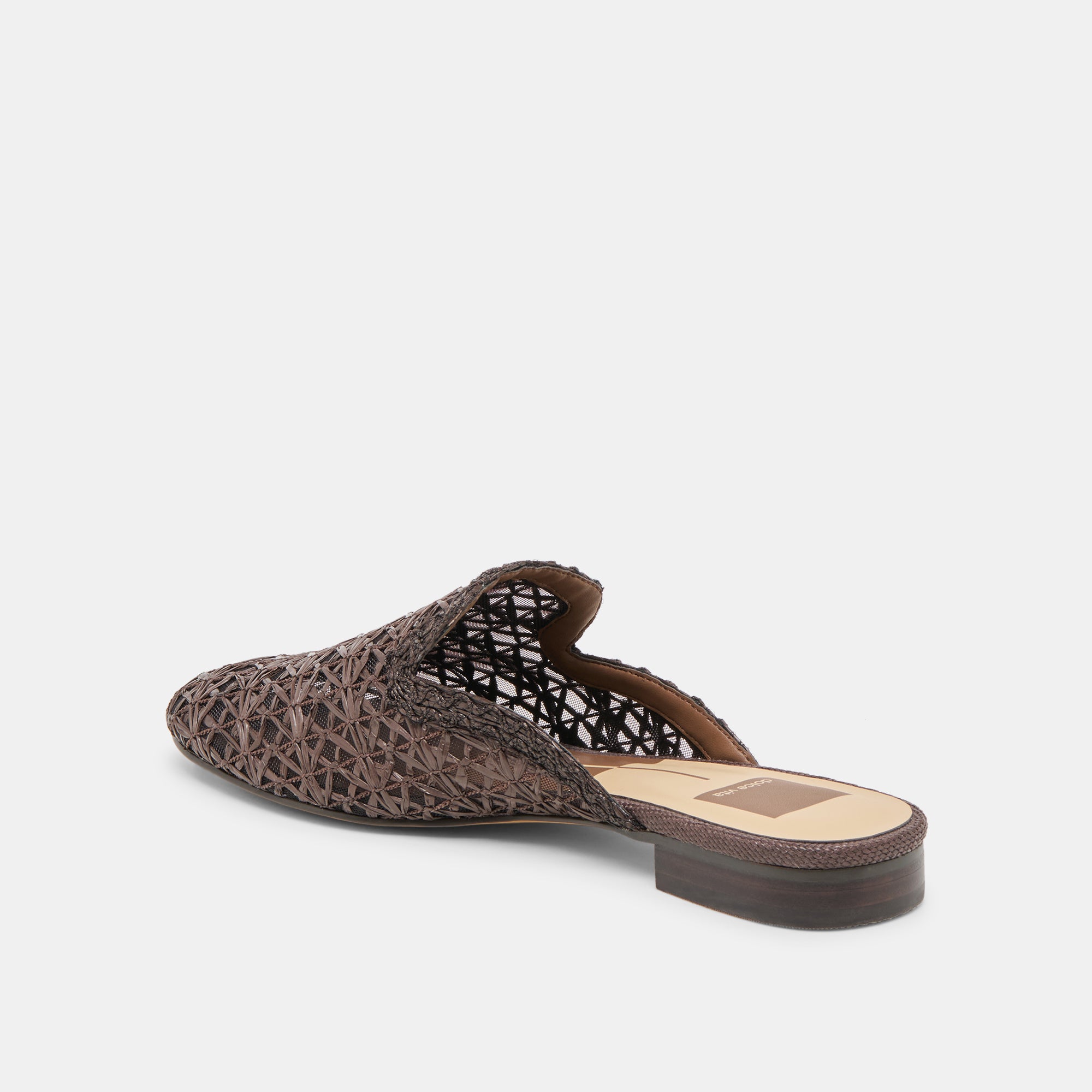 KIRT FLATS CHOCOLATE CROSS HATCH RAFFIA - view 5