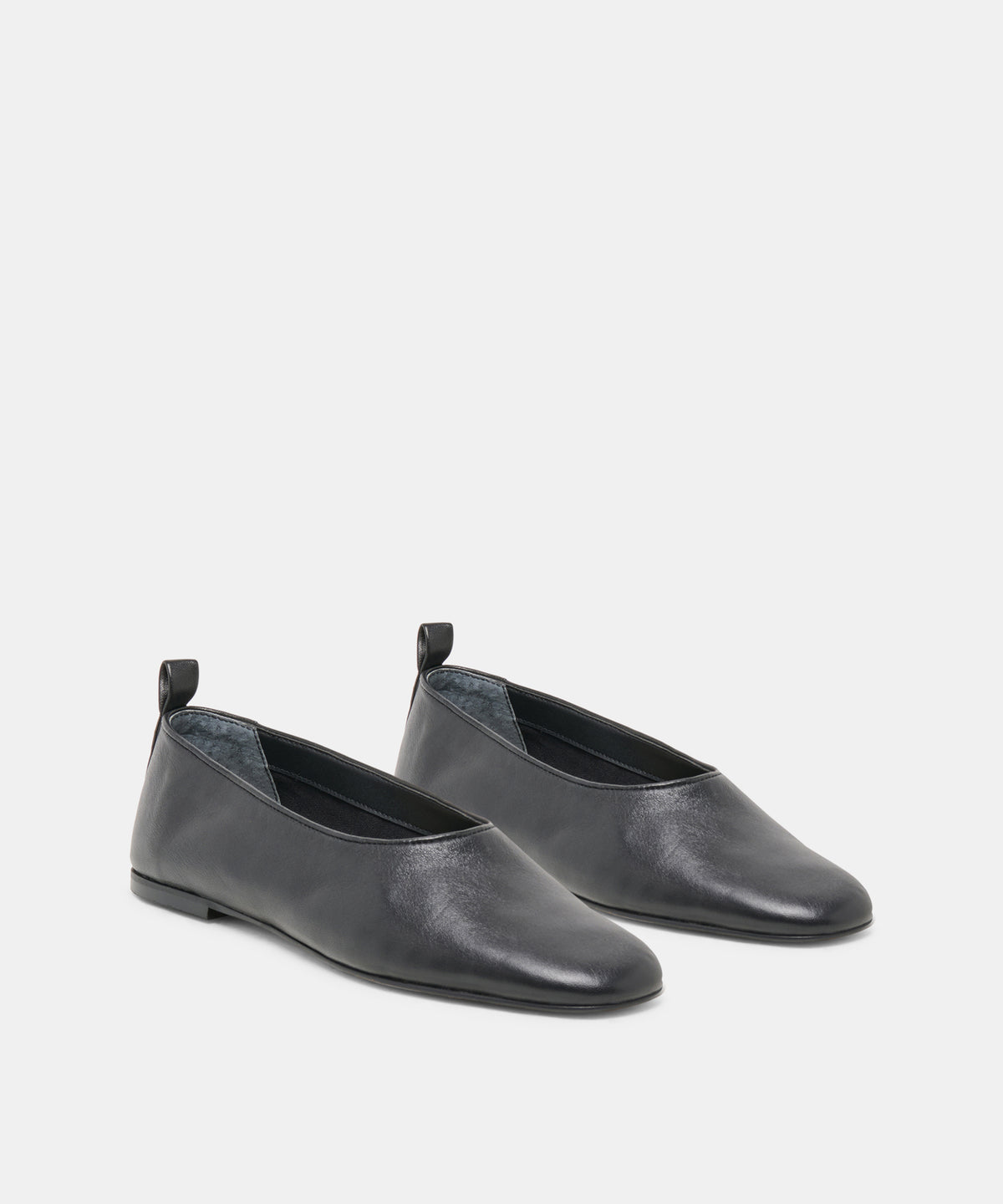 KORY BALLET FLATS BLACK LEATHER - view 2