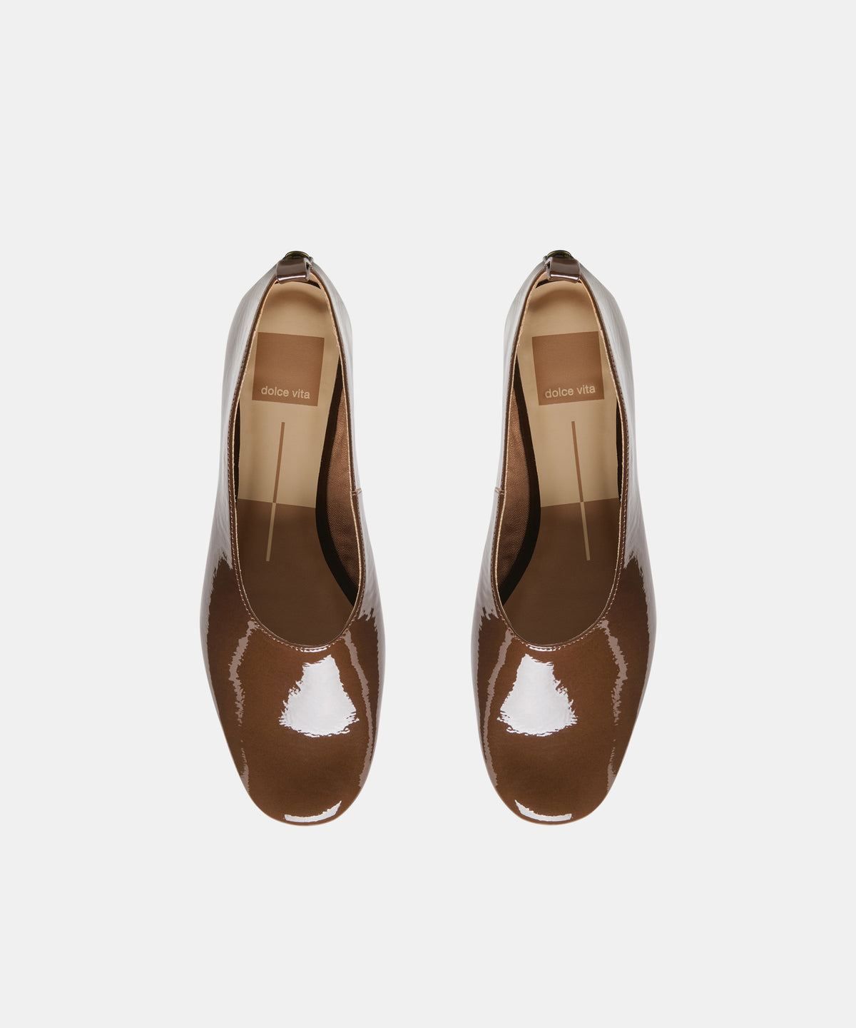 KORY BALLET FLATS WALNUT CRINKLE PATENT - view 3
