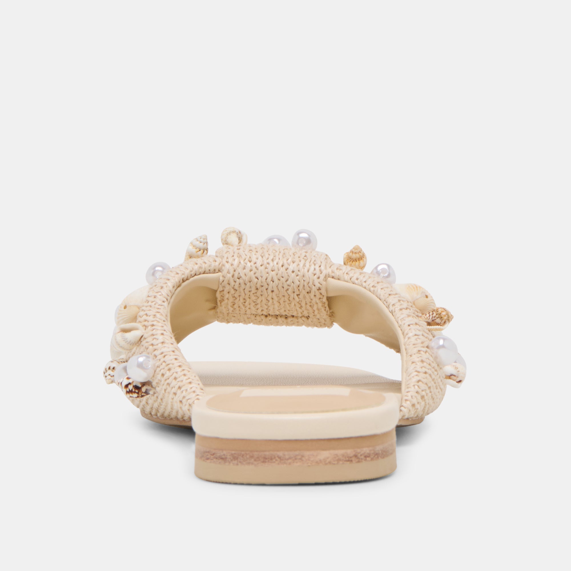 LIZZA SANDALS OATMEAL BEADED RAFFIA - view 12
