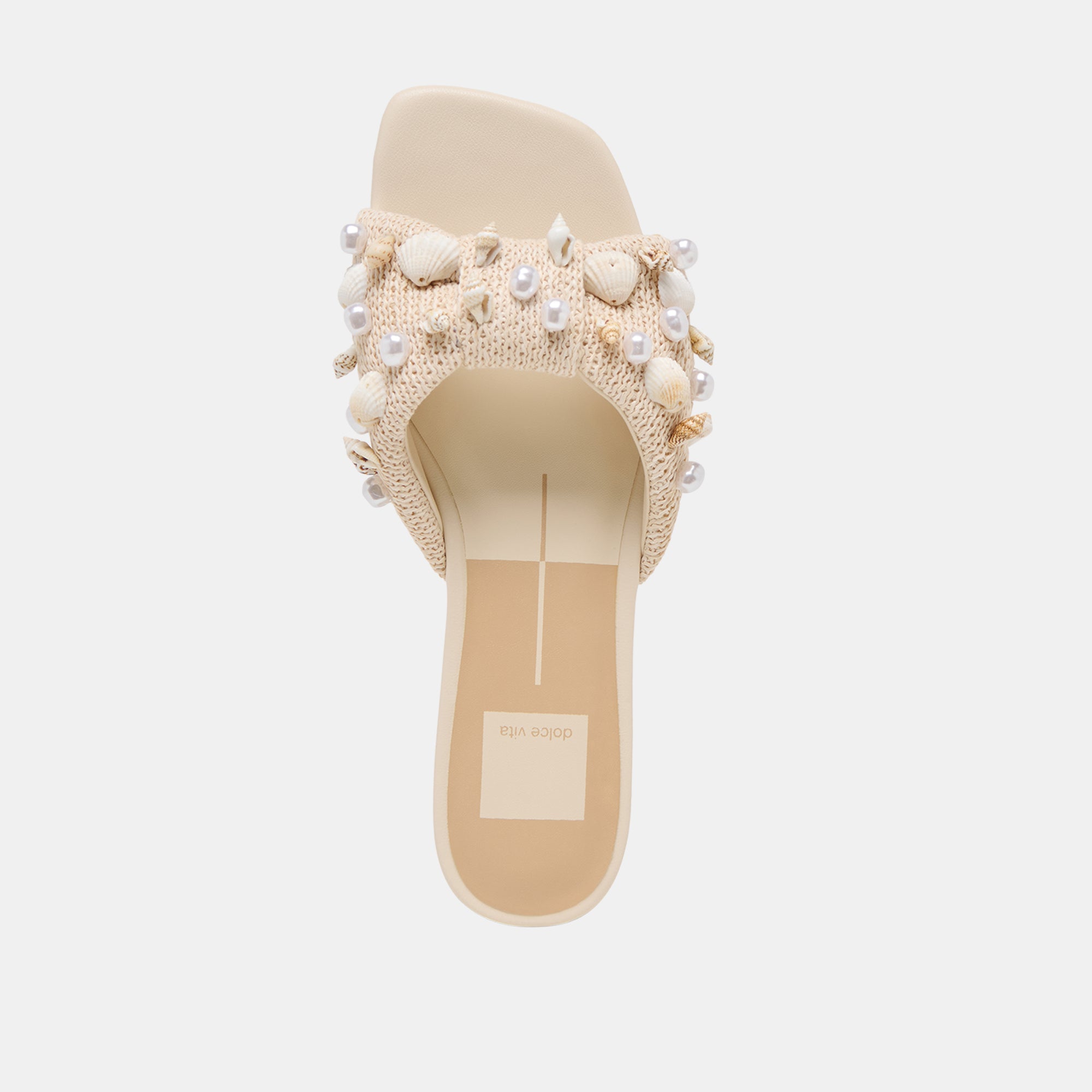 LIZZA SANDALS OATMEAL BEADED RAFFIA - view 13
