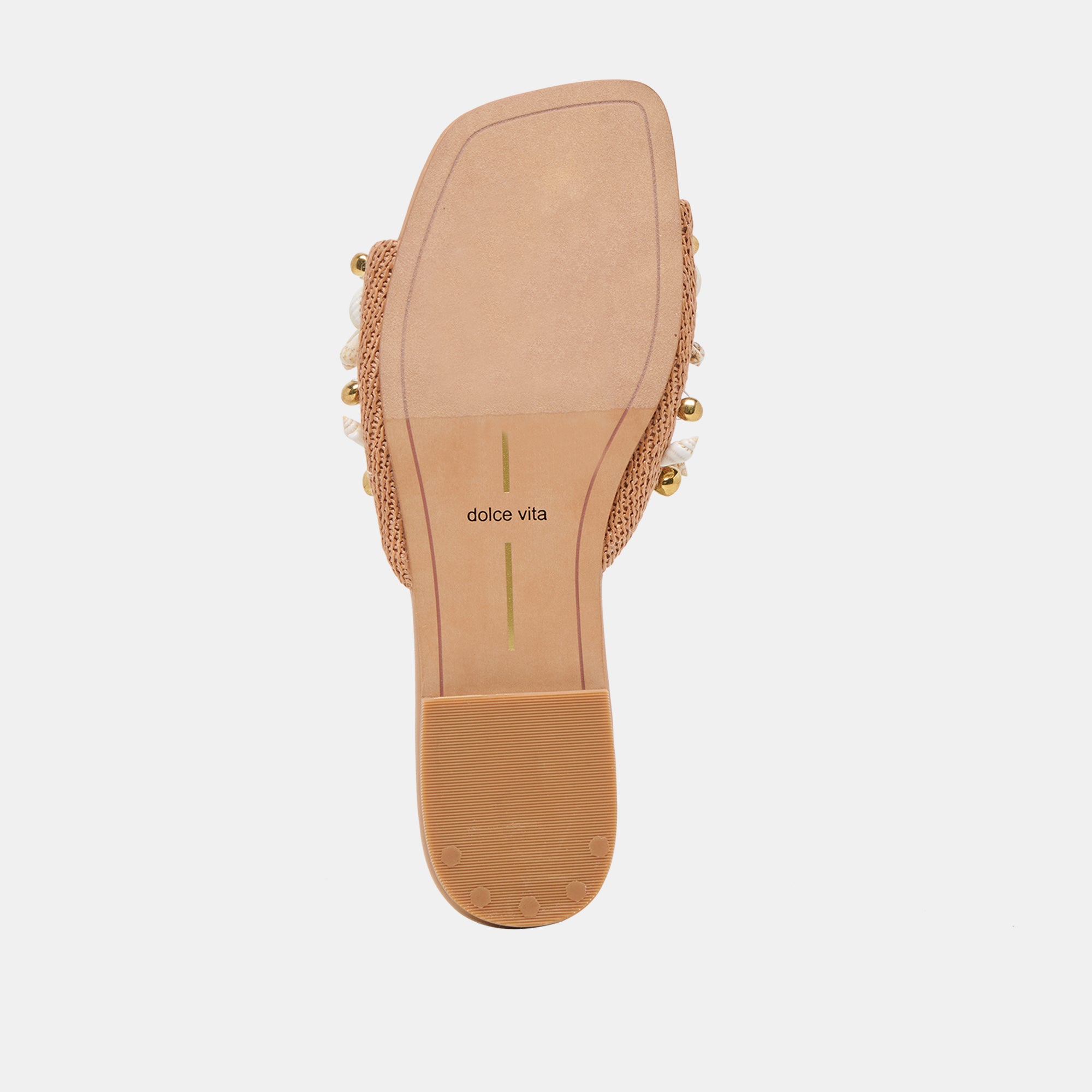 LIZZA SANDALS TOFFEE BEADED RAFFIA - view 10