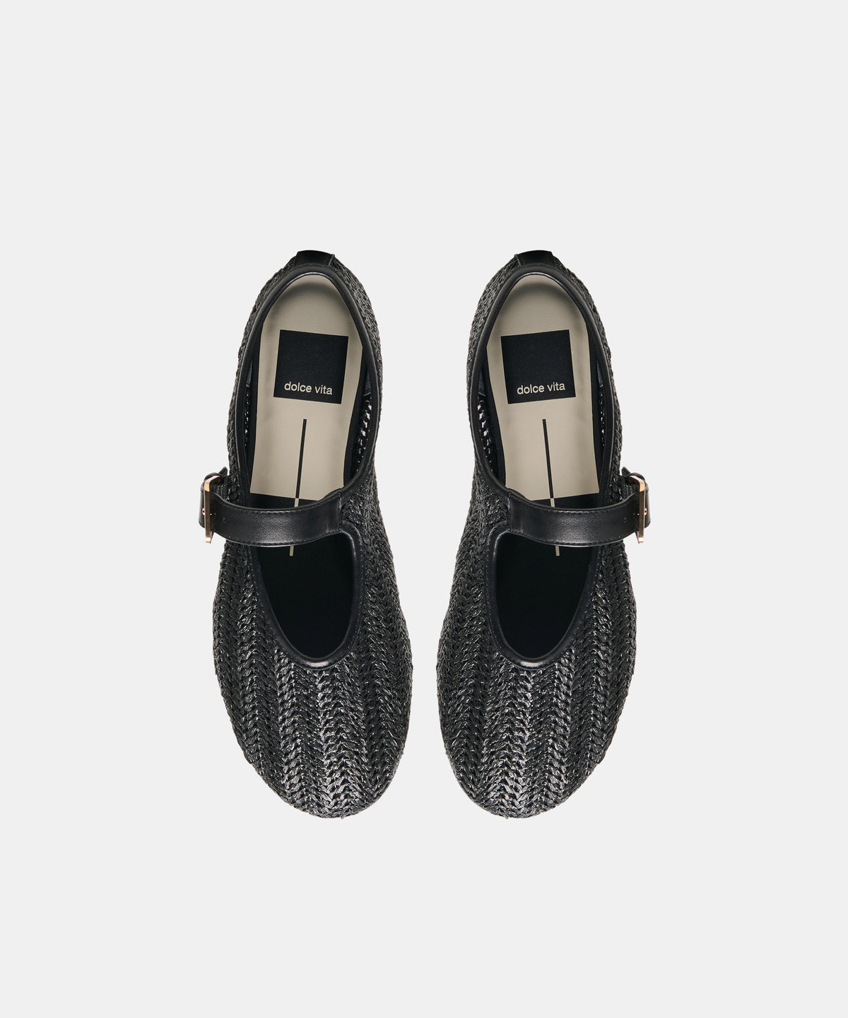 LONNIE BALLET FLATS ONYX WOVEN RAFFIA - view 3