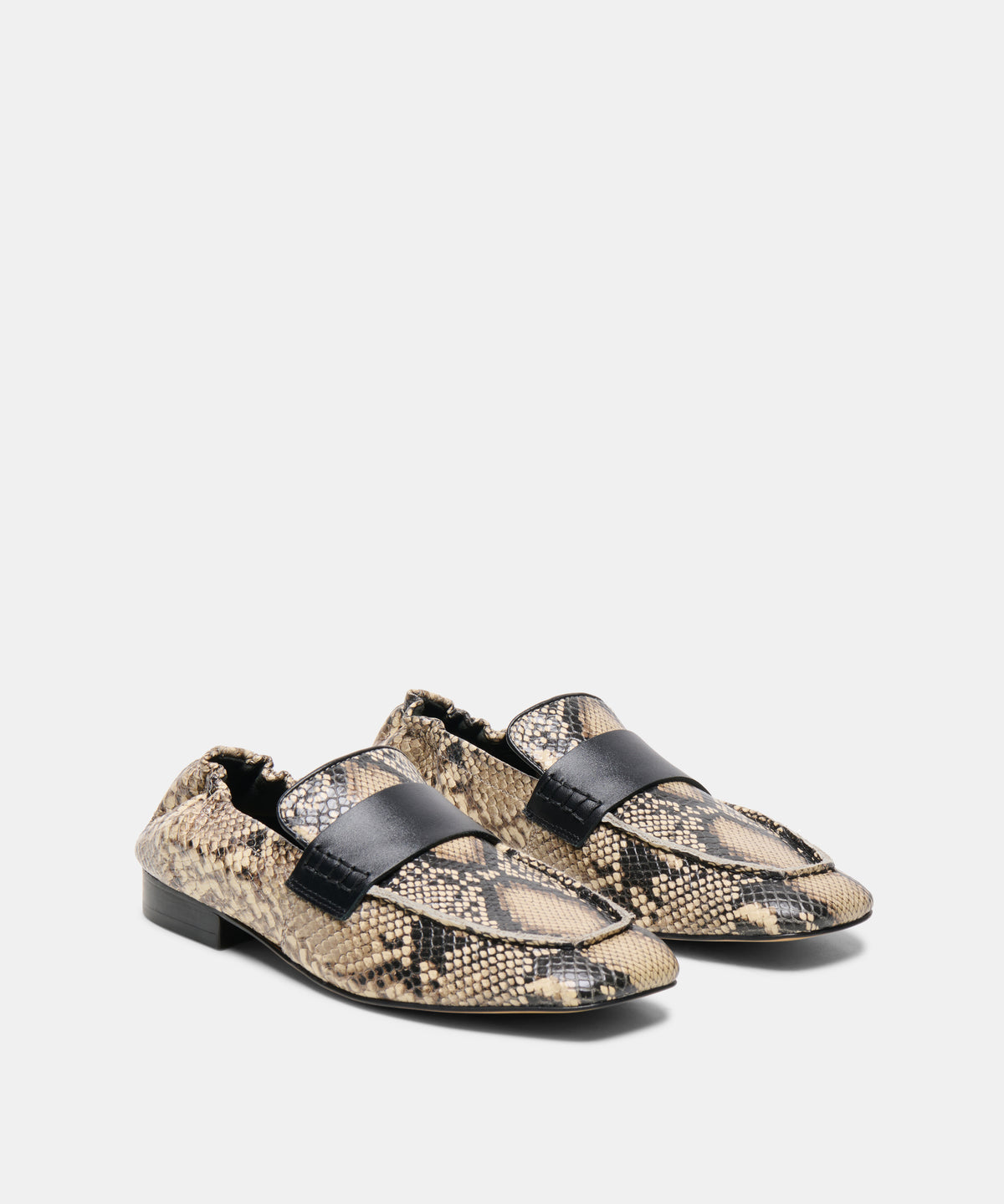 LYNEE LOAFERS SNAKE PRINT EMBOSSED LEATHER - view 2