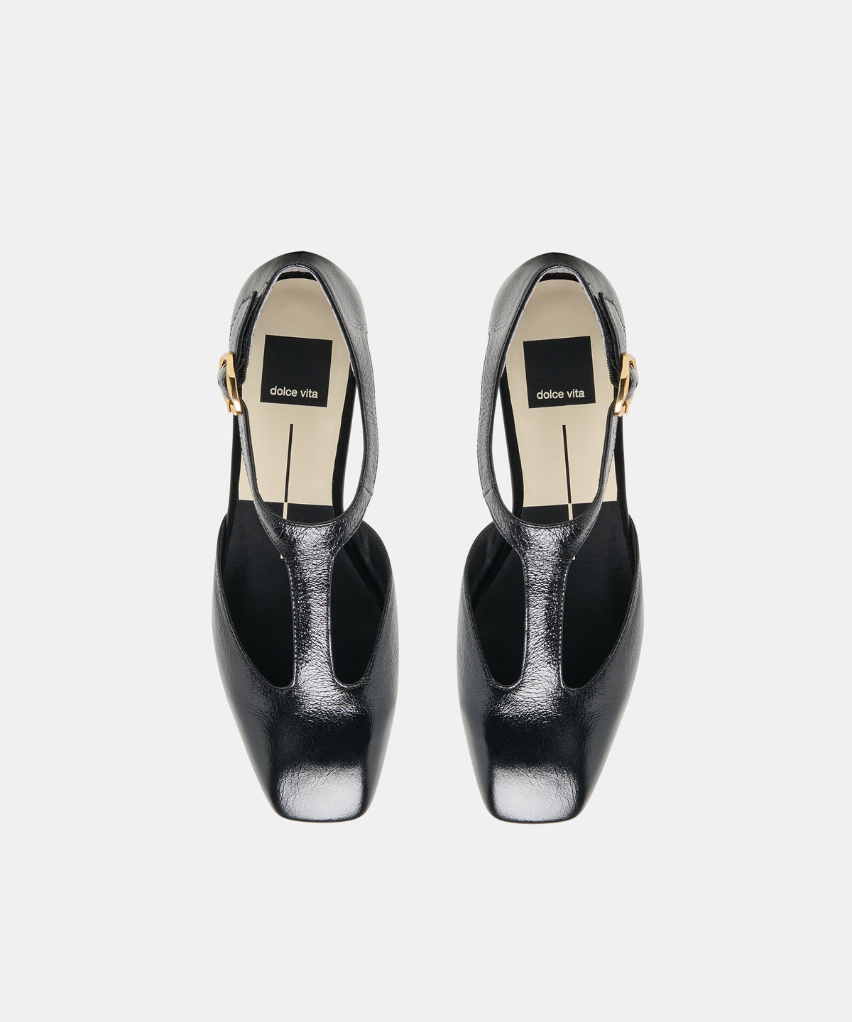 MARCY FLATS BLACK LEATHER - view 3