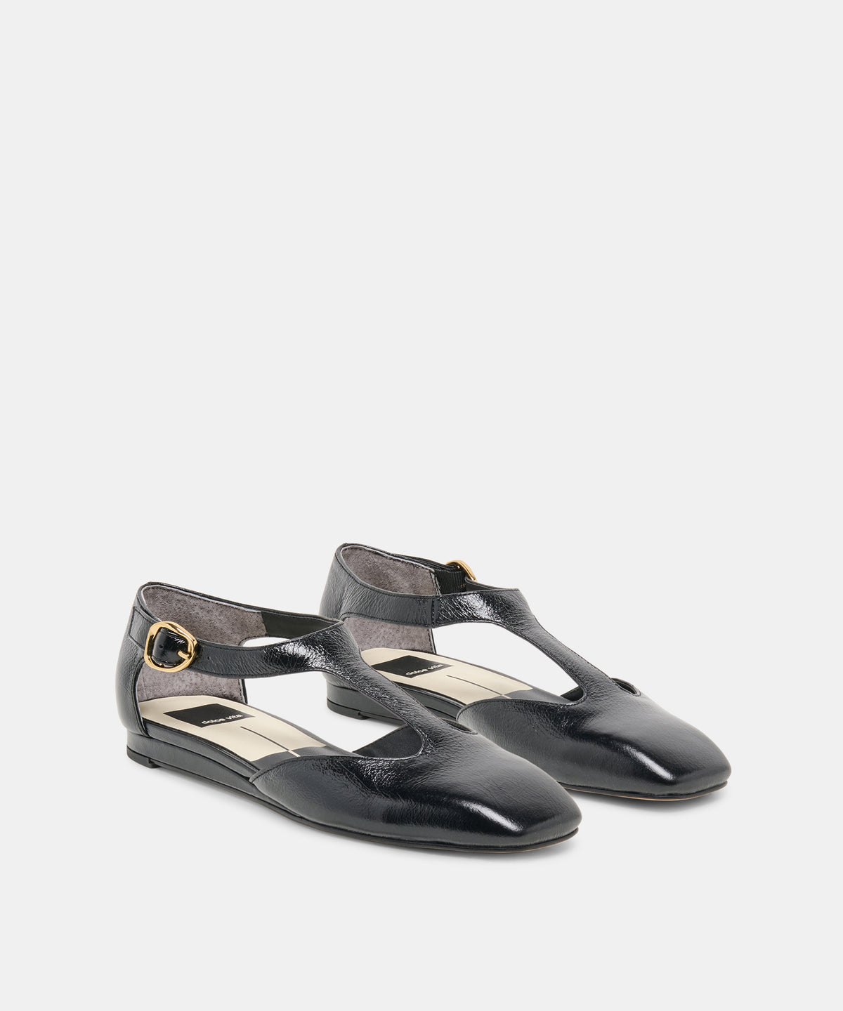 MARCY FLATS BLACK LEATHER - view 2