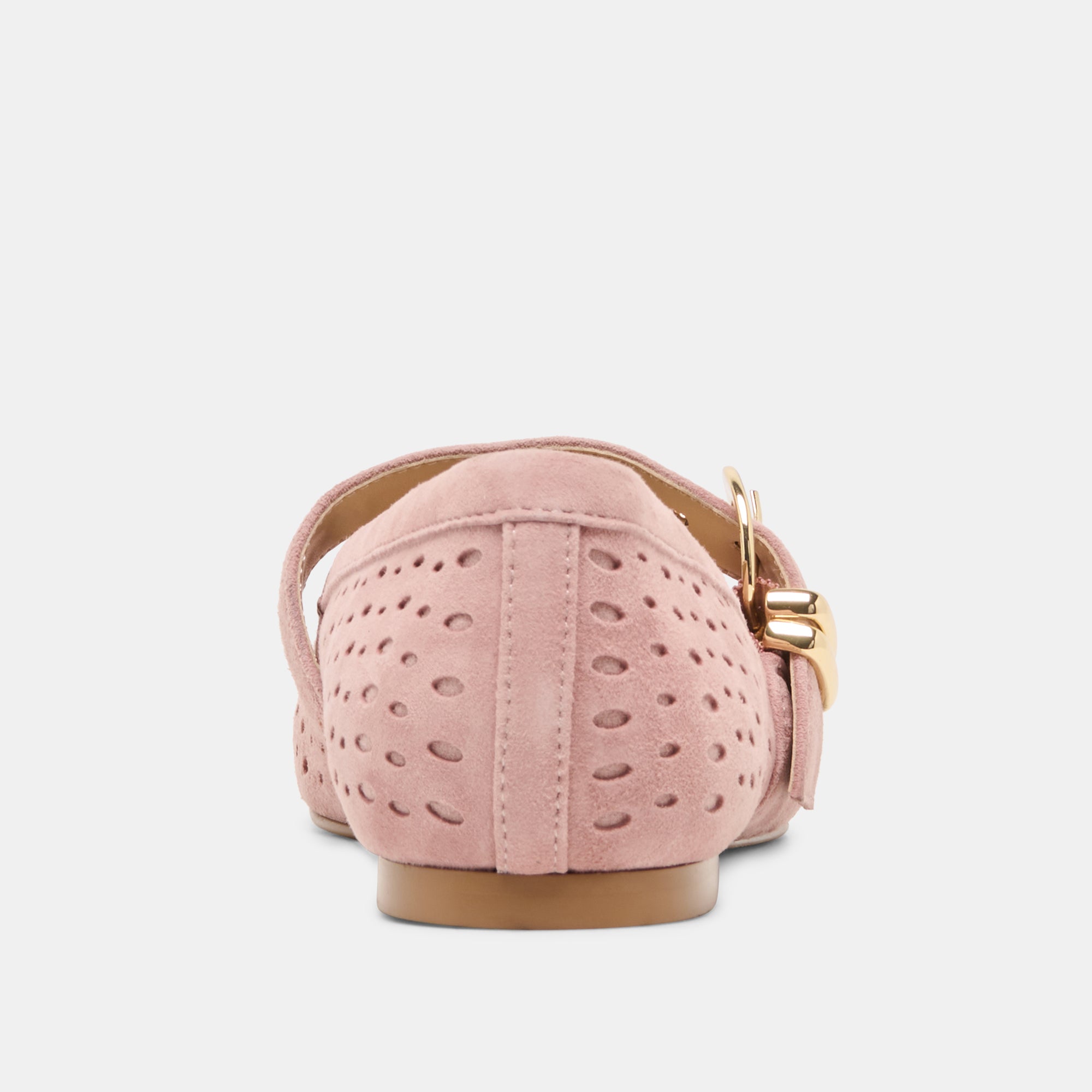 MIKELA BALLET FLATS PINK PERFORATED SUEDE - view 7