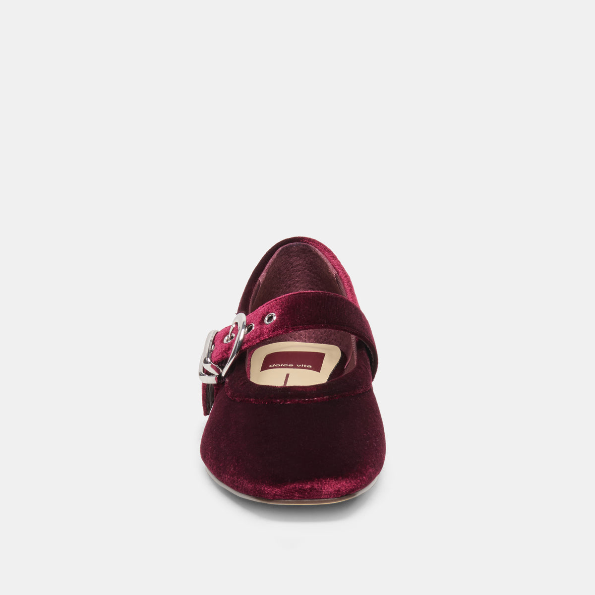MIKEL VELVET BALLET FLATS BORDEAUX VELVET - view 6