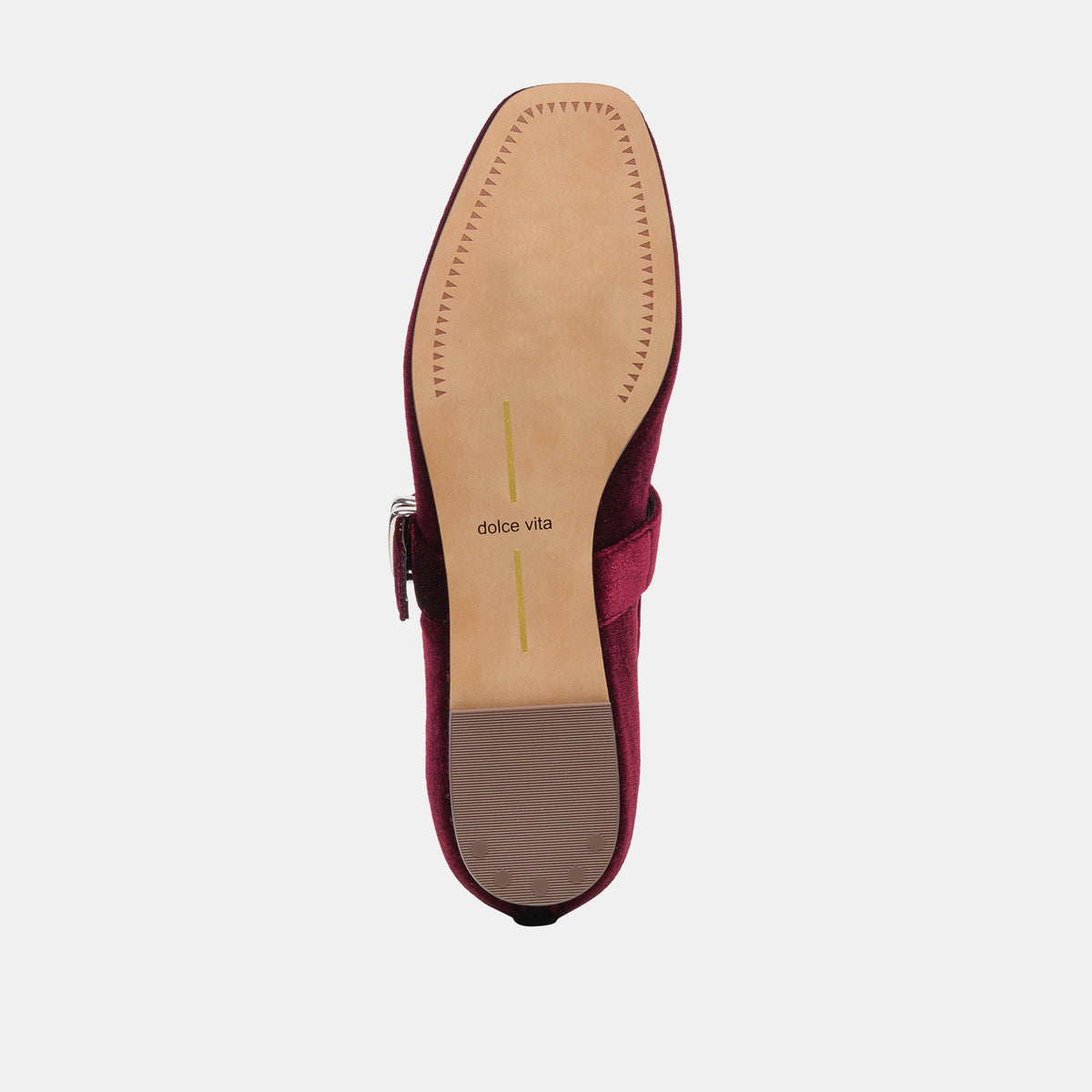 MIKEL VELVET BALLET FLATS BORDEAUX VELVET - view 9