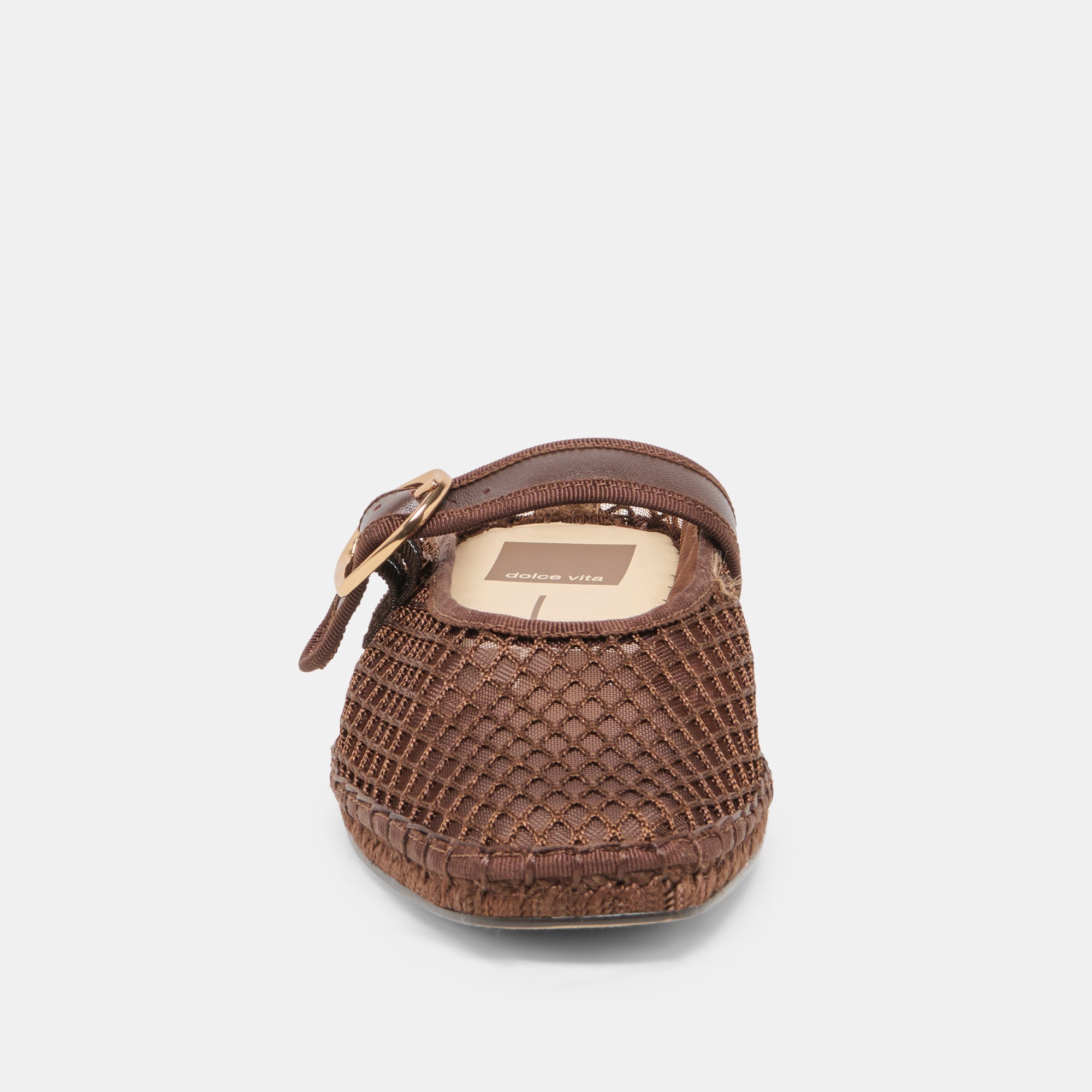 MILIE FLATS CHOCOLATE WOVEN MESH - view 8