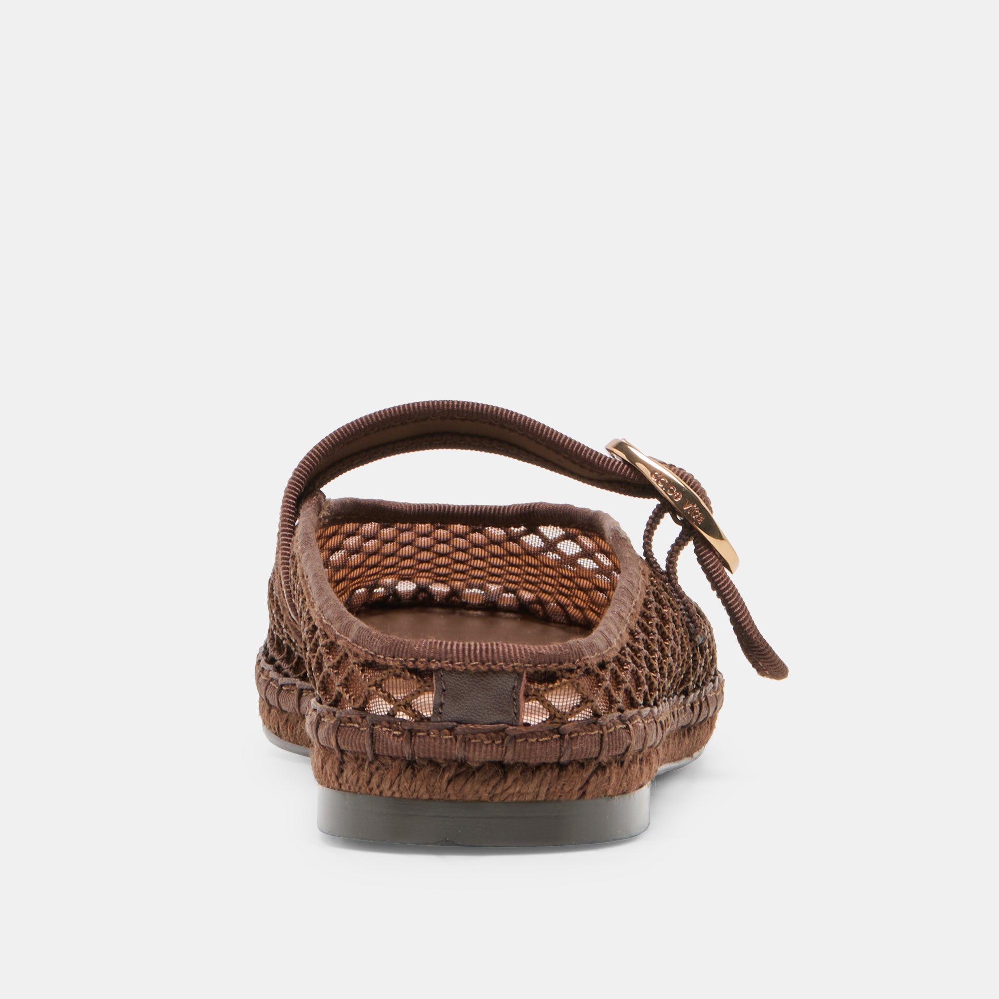 MILIE FLATS CHOCOLATE WOVEN MESH - view 9