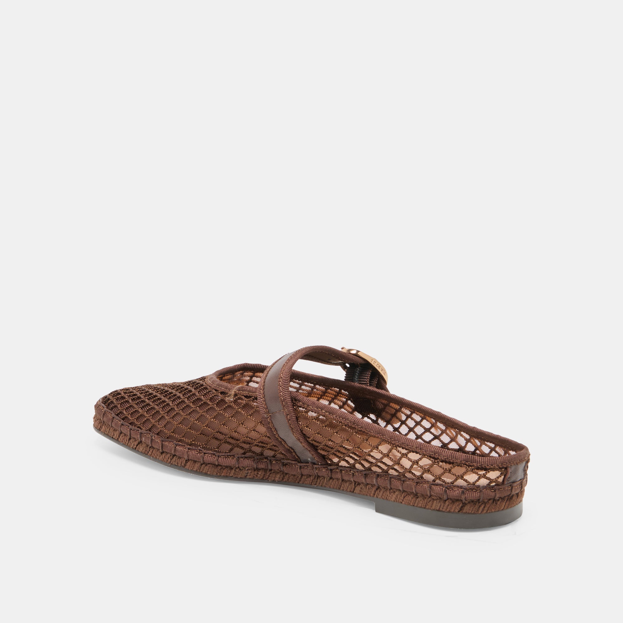 MILIE FLATS CHOCOLATE WOVEN MESH - view 7