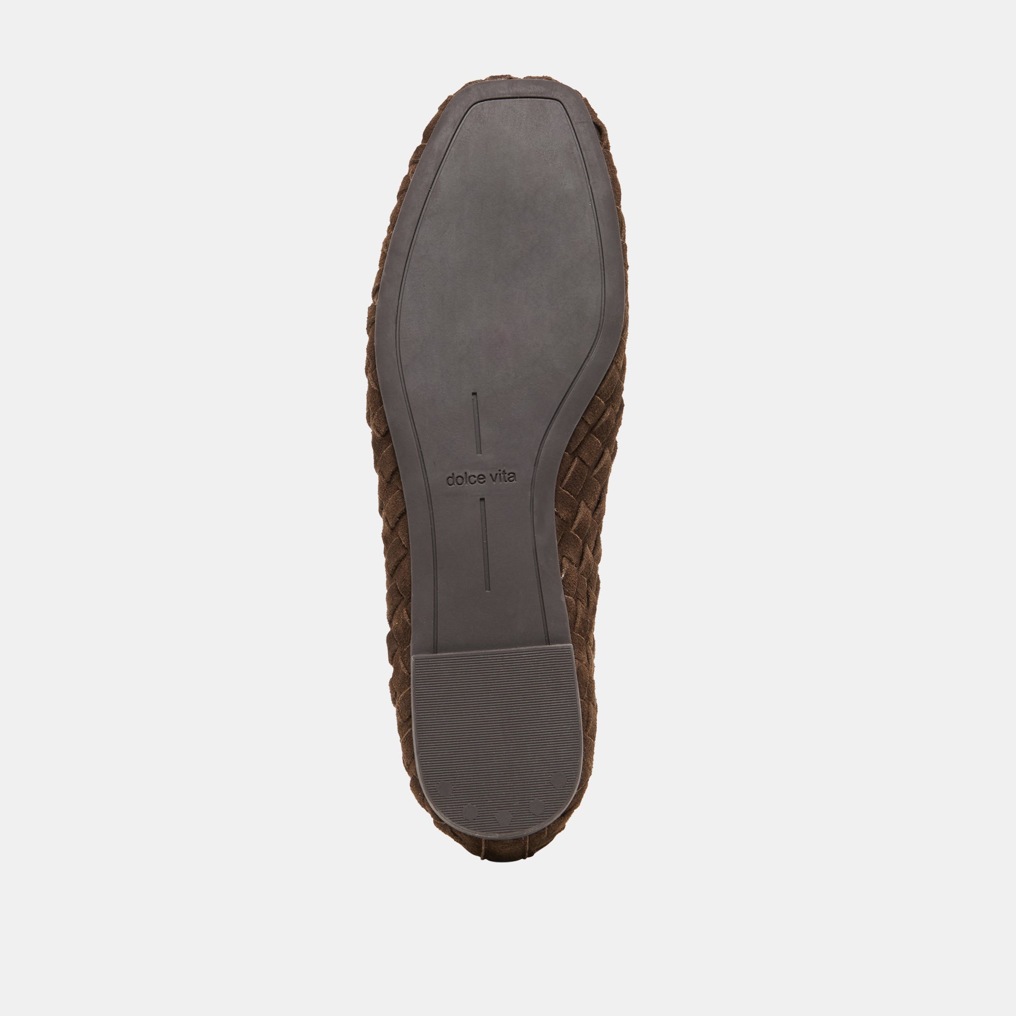 MYCAH BALLET FLATS DK BROWN WOVEN SUEDE - view 9
