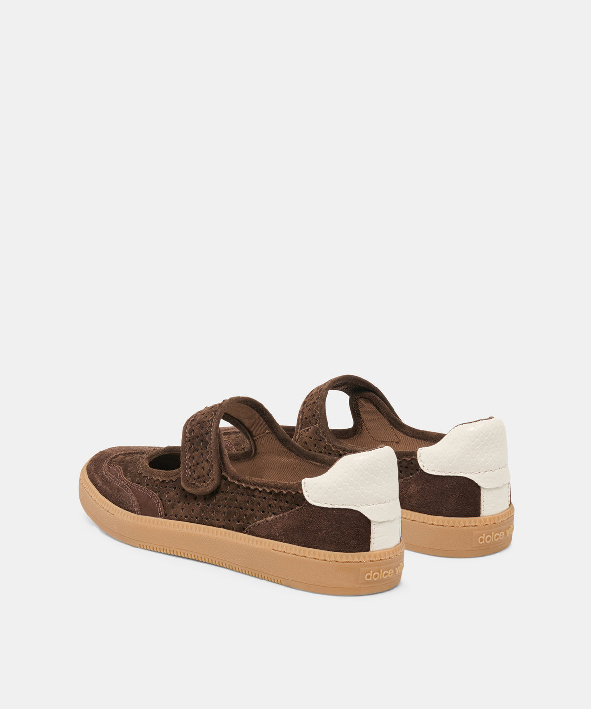 NANET SNEAKERS DK BROWN PERFORATED SUEDE - view 4