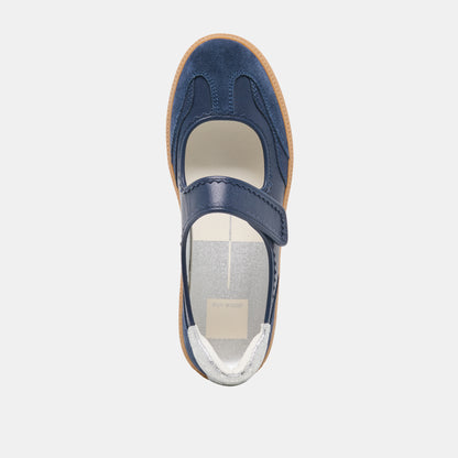 NANET SNEAKERS DK NAVY LEATHER