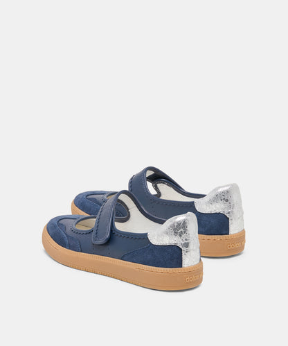 NANET SNEAKERS DK NAVY LEATHER