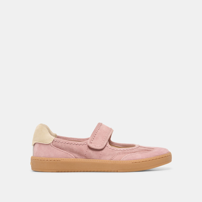 NANET Pink Suede Mary-Jane Ballet Sneakers | Dolce Vita