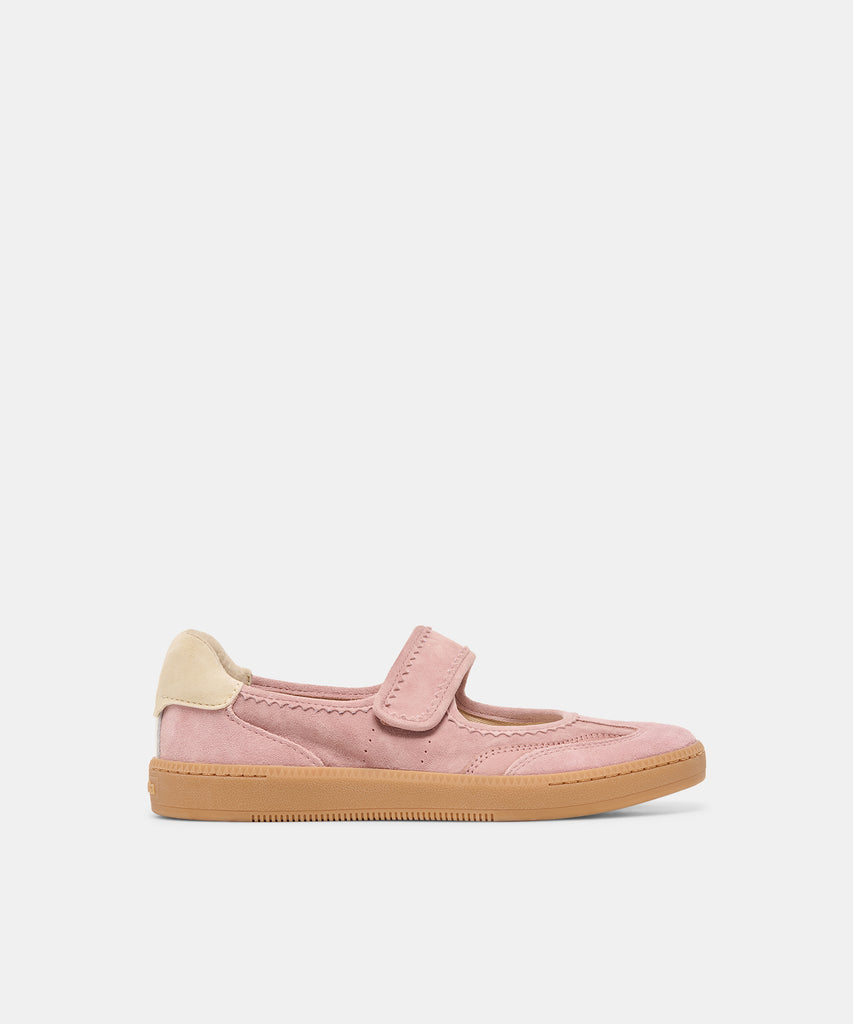 NANET Pink Suede Mary-Jane Ballet Sneakers | Dolce Vita