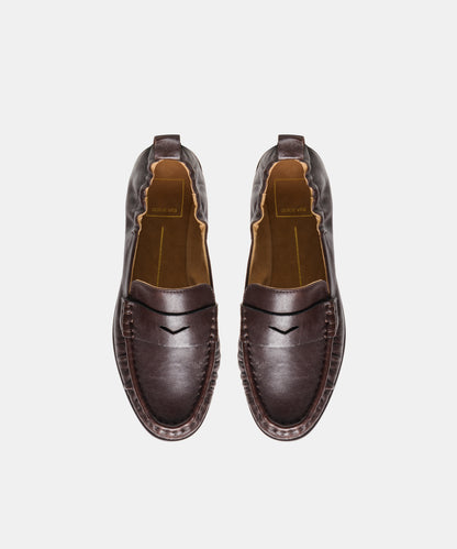 RAMZIE LOAFERS CHOCOLATE LEATHER