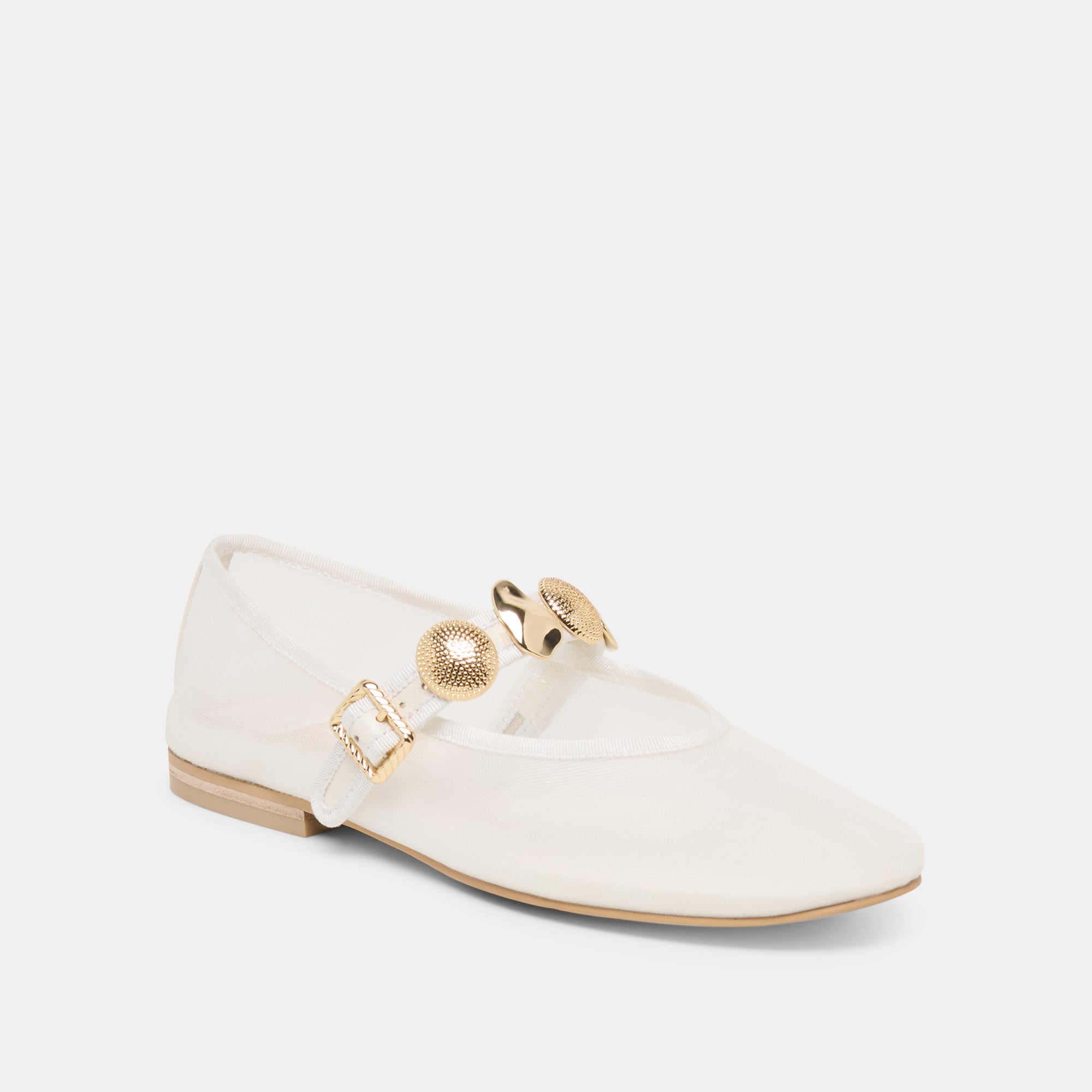 RELAN MESH BALLET FLATS WHITE MESH - view 3