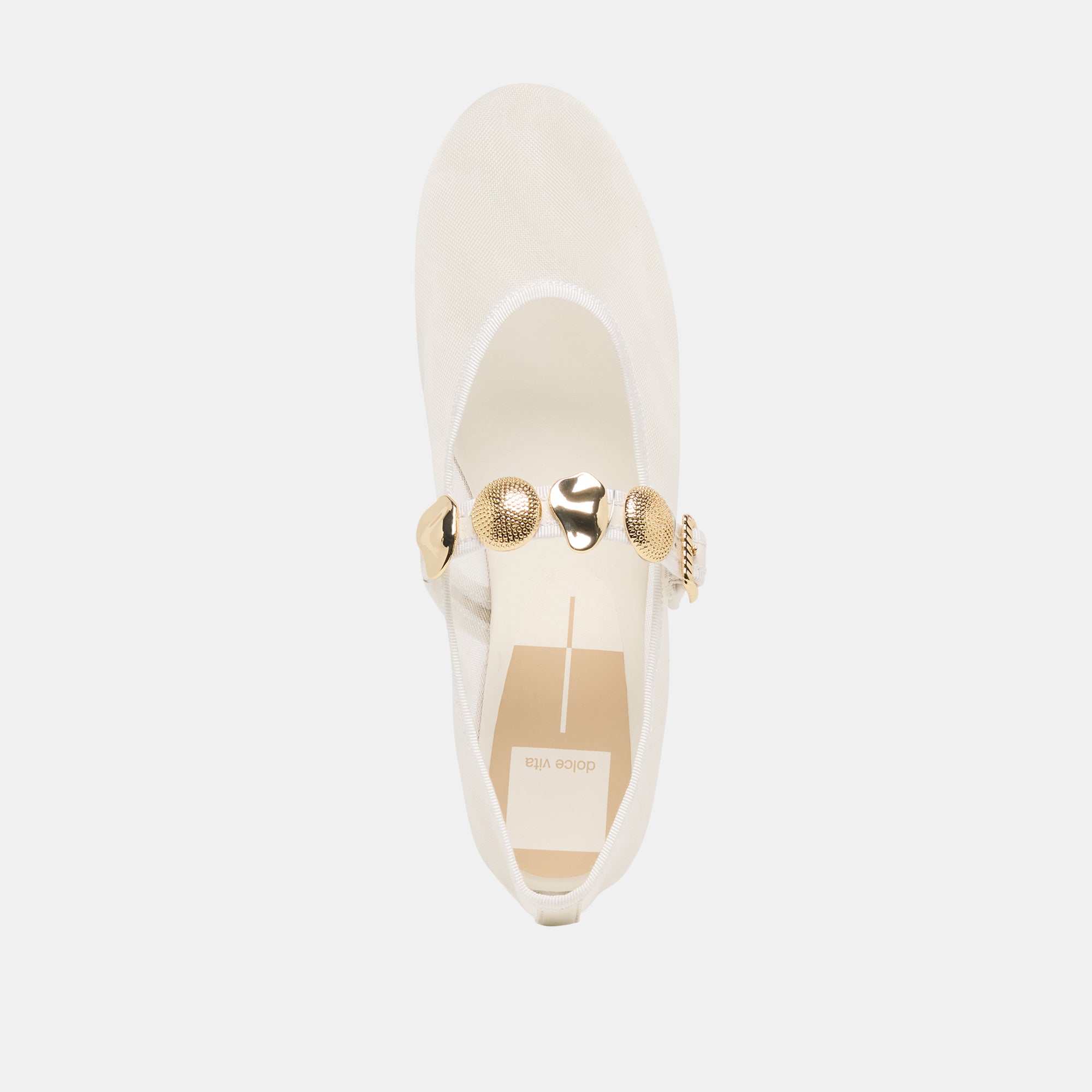 RELAN MESH BALLET FLATS WHITE MESH - view 10