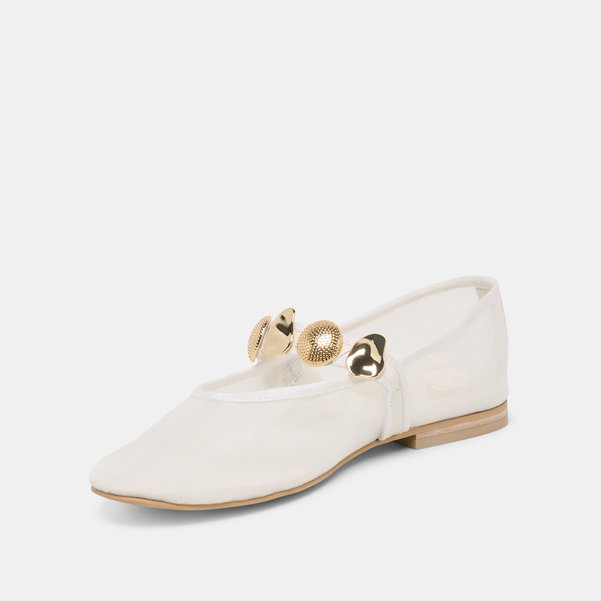 RELAN MESH BALLET FLATS WHITE MESH - view 6