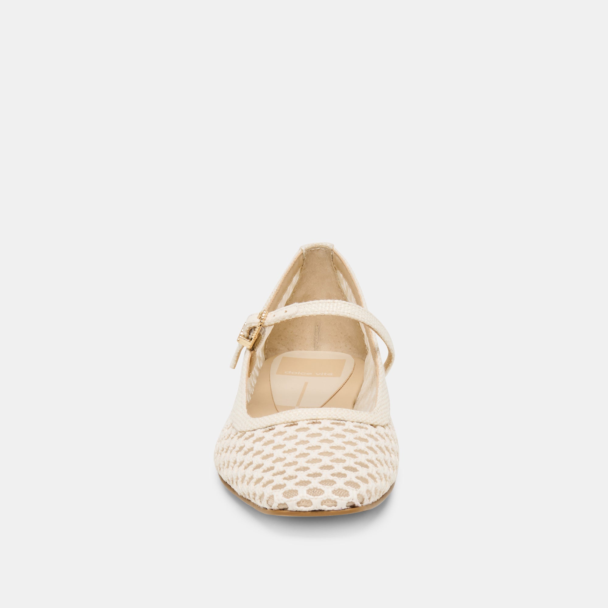 REYES BALLET FLATS WHITE WOVEN RAFFIA