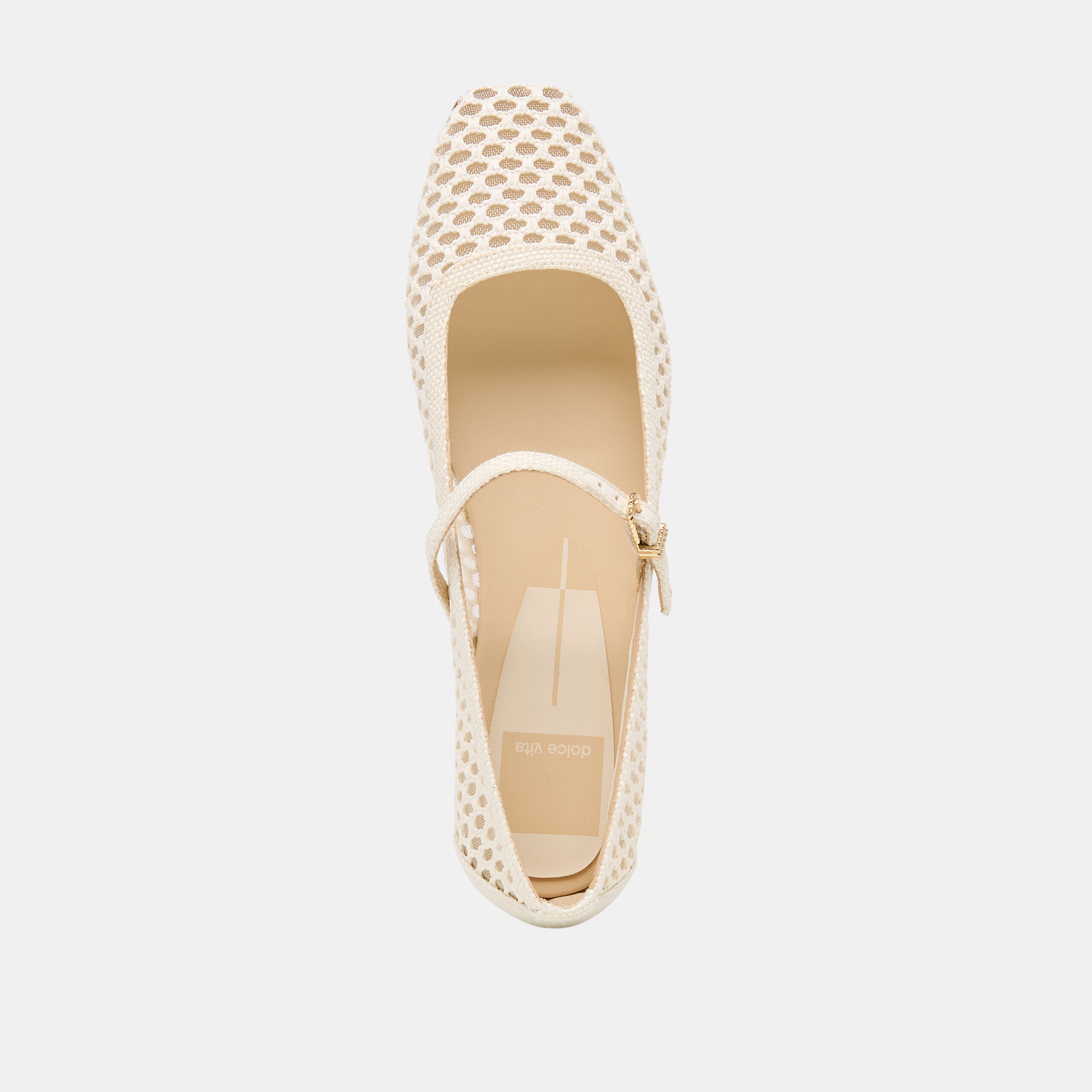 REYES BALLET FLATS WHITE WOVEN RAFFIA