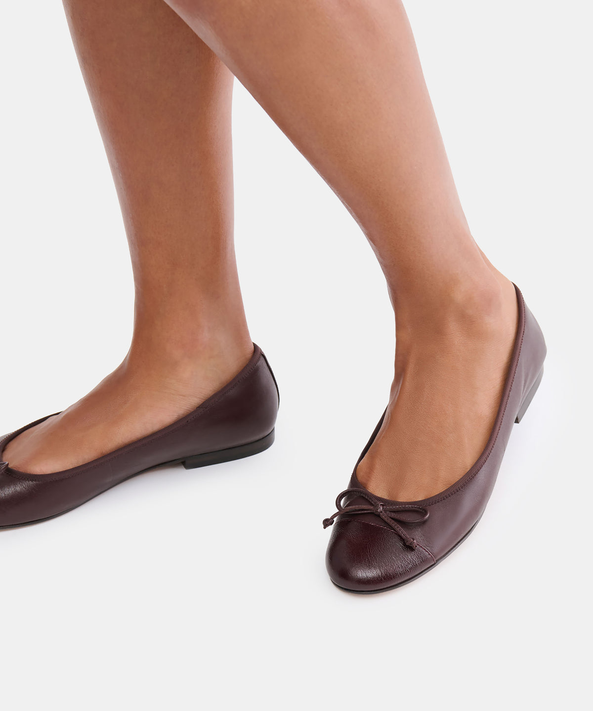RITLA CAPTOE BALLET FLATS BLACK CHERRY LEATHER - view 2
