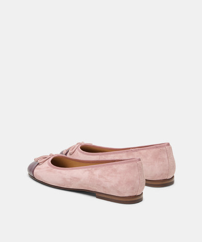 RITLA CAPTOE BALLET FLATS PINK SUEDE