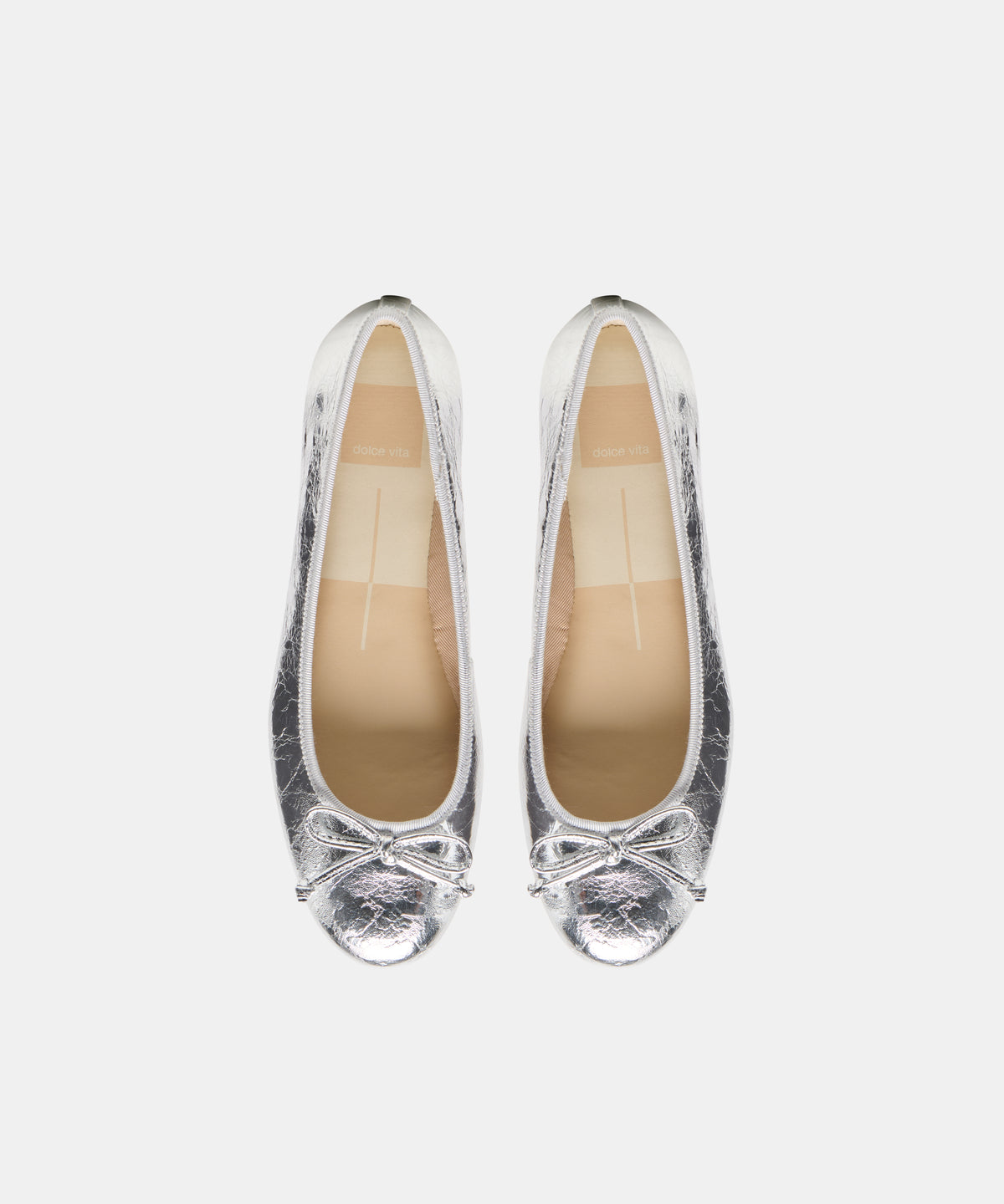 RITLA BALLET FLATS SILVER CRINKLE PATENT - view 3