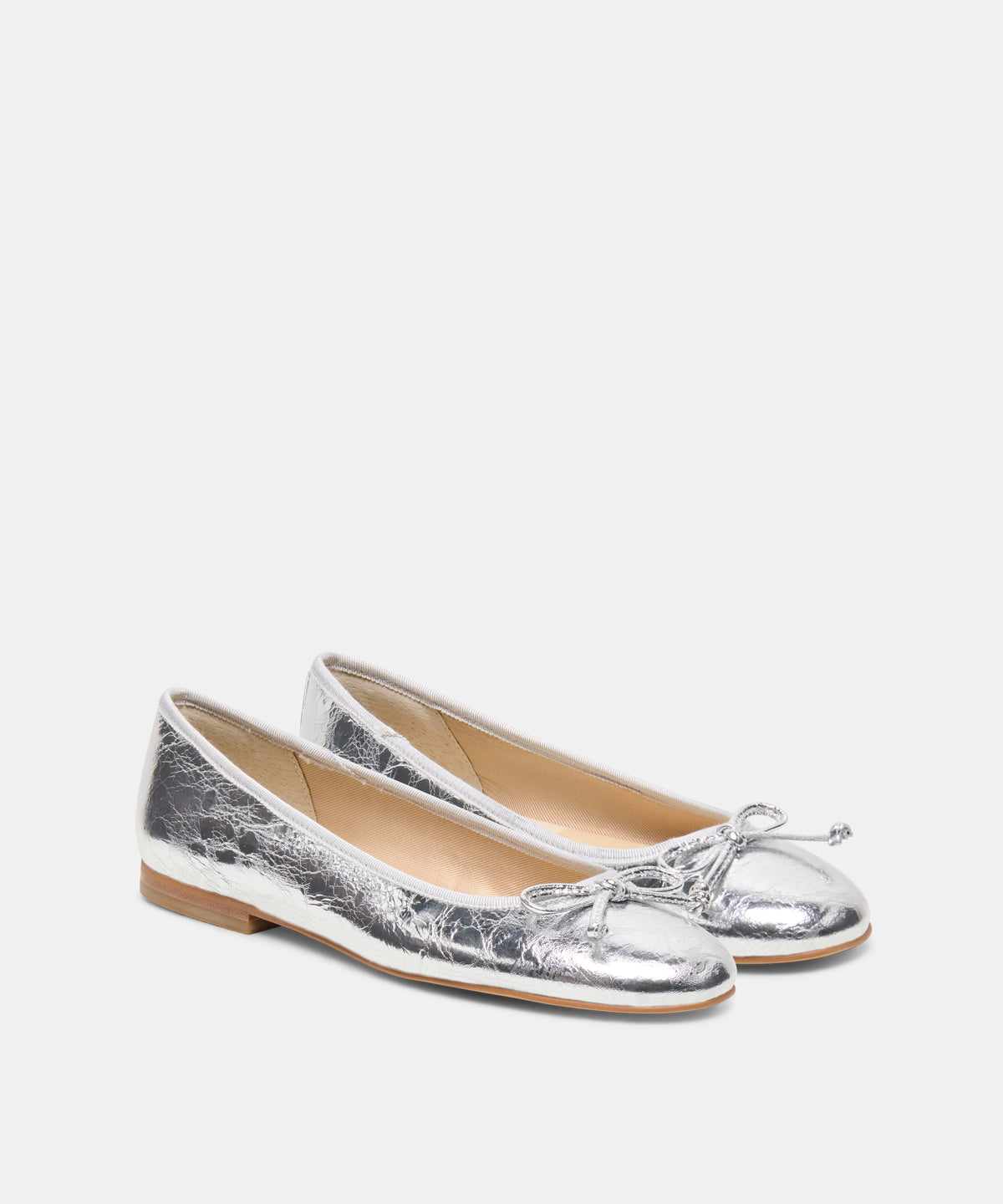RITLA BALLET FLATS SILVER CRINKLE PATENT - view 2