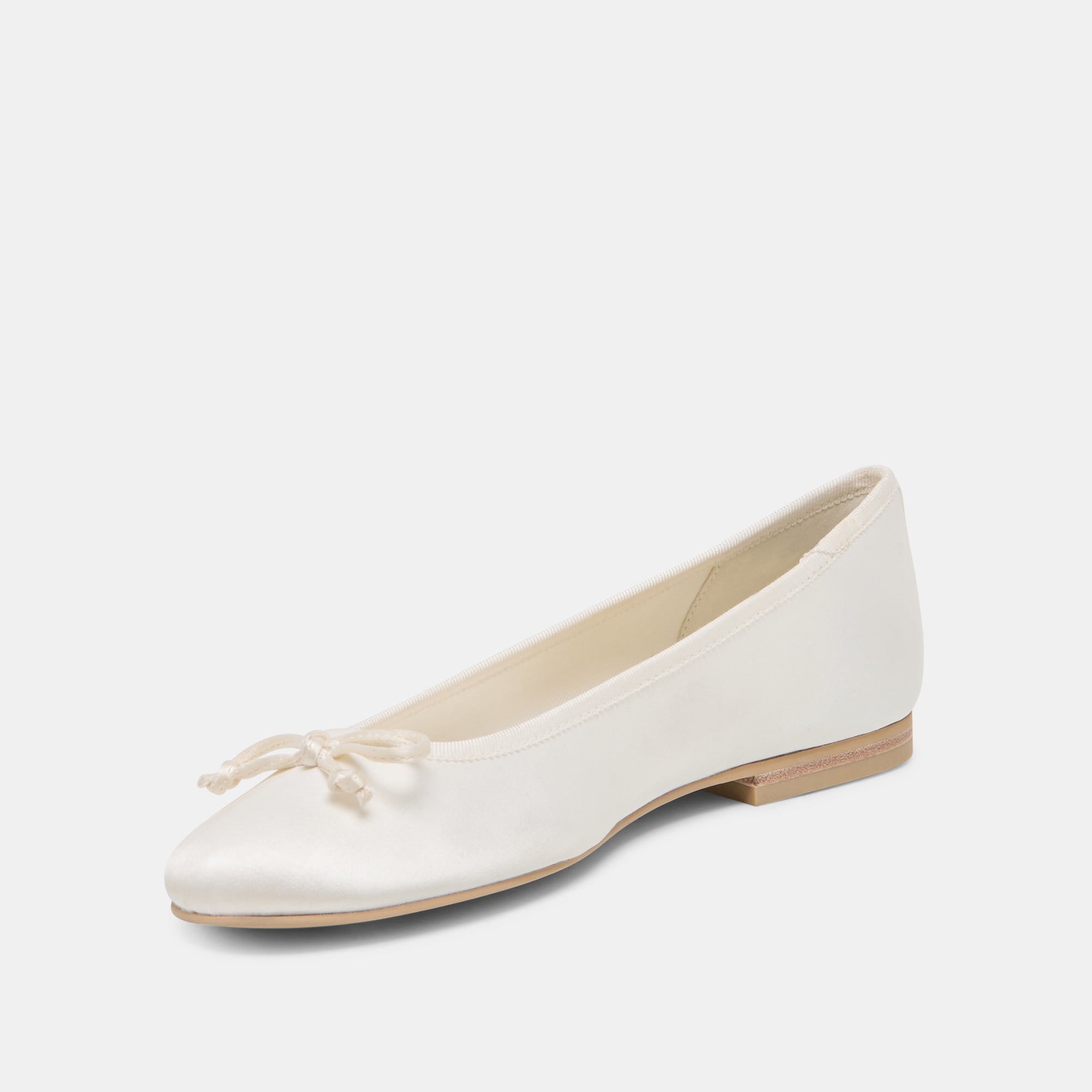 RITLA BALLET FLATS WHITE SATIN - view 4