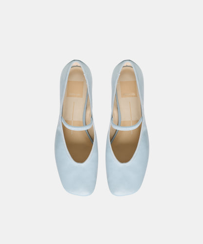 RONEN BALLET FLATS SKY BLUE LEATHER