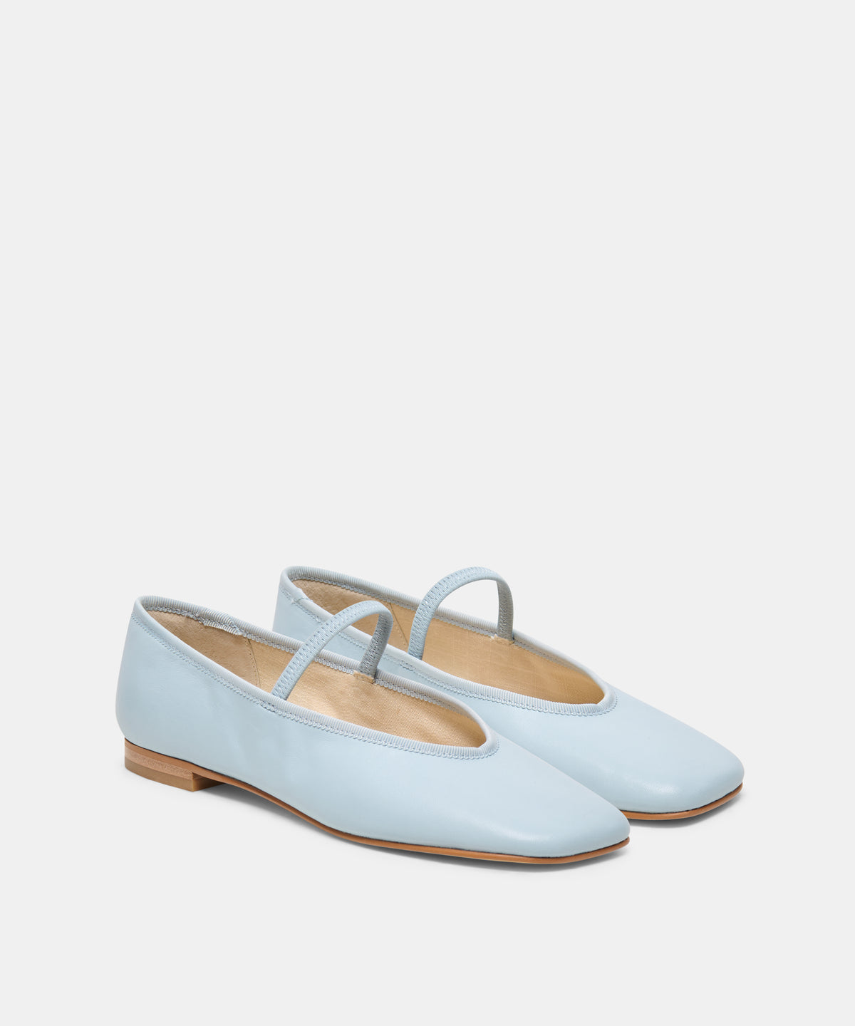 RONEN BALLET FLATS SKY BLUE LEATHER - view 2