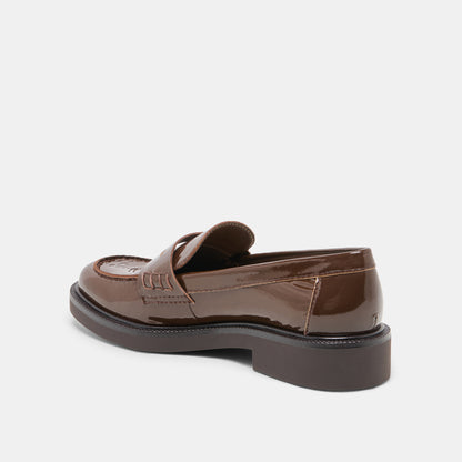TIGGY LOAFERS WALNUT CRINKLE PATENT