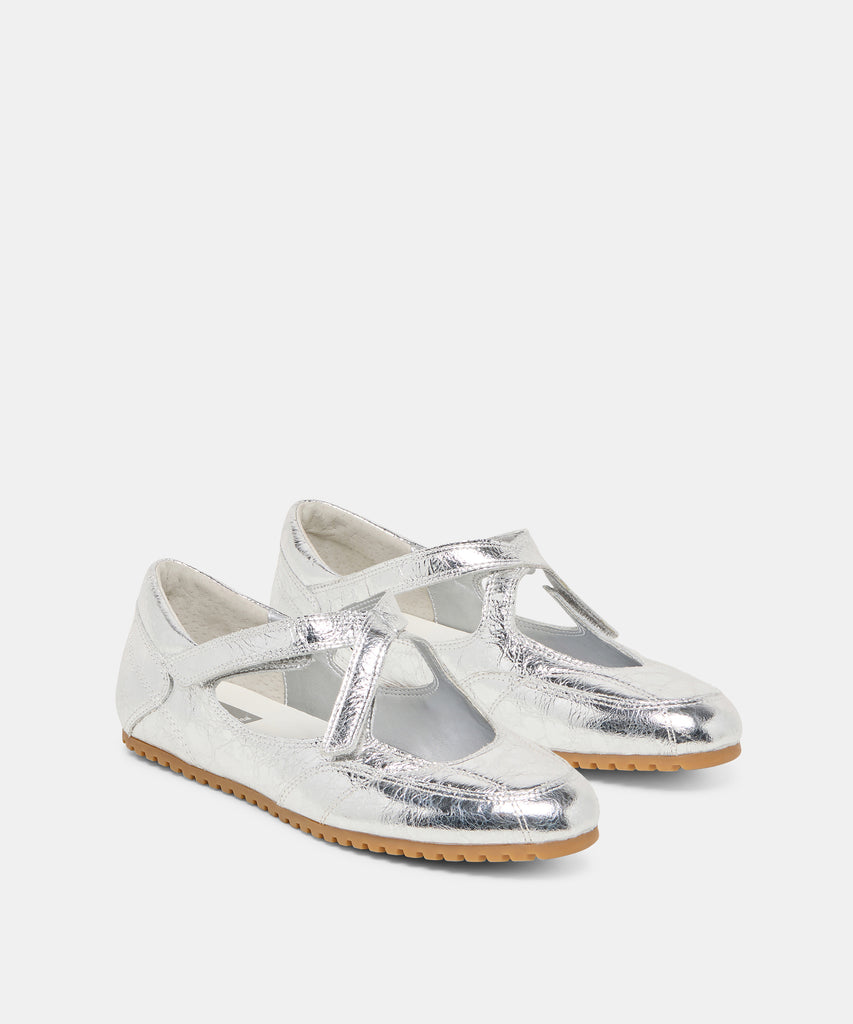 YONO SNEAKERS SILVER DISTRESSED LEATHER
