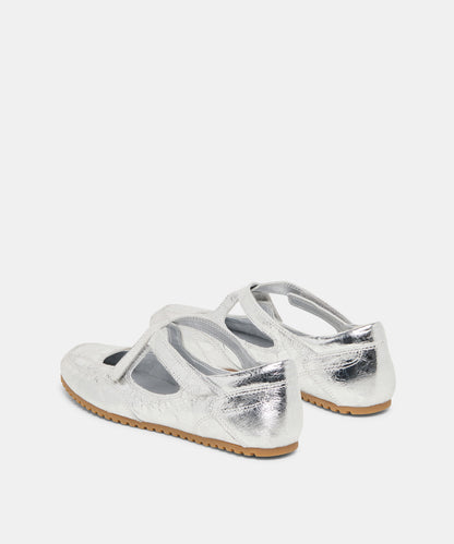 YONO SNEAKERS SILVER DISTRESSED LEATHER
