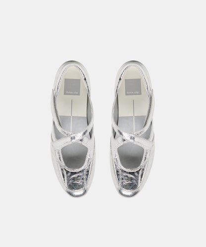 YONO SNEAKERS SILVER DISTRESSED LEATHER