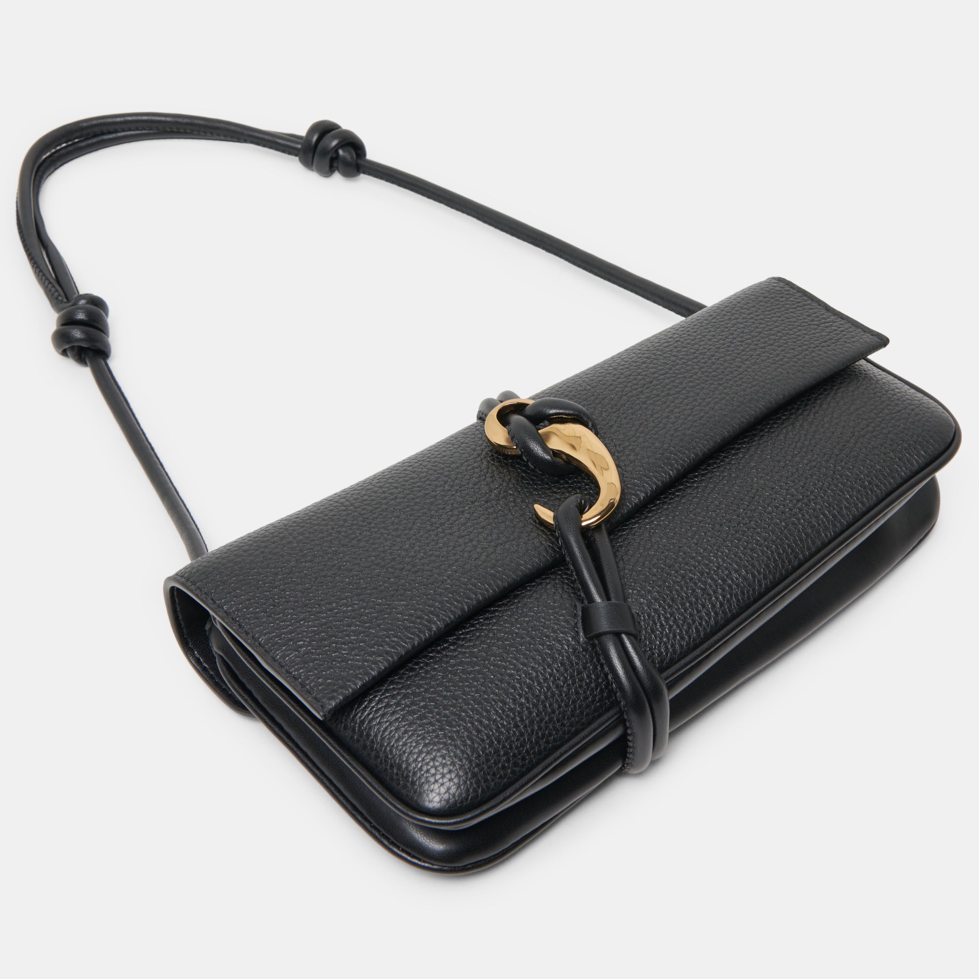 ALICE SHOULDER BAG BLACK LEATHER - view 2