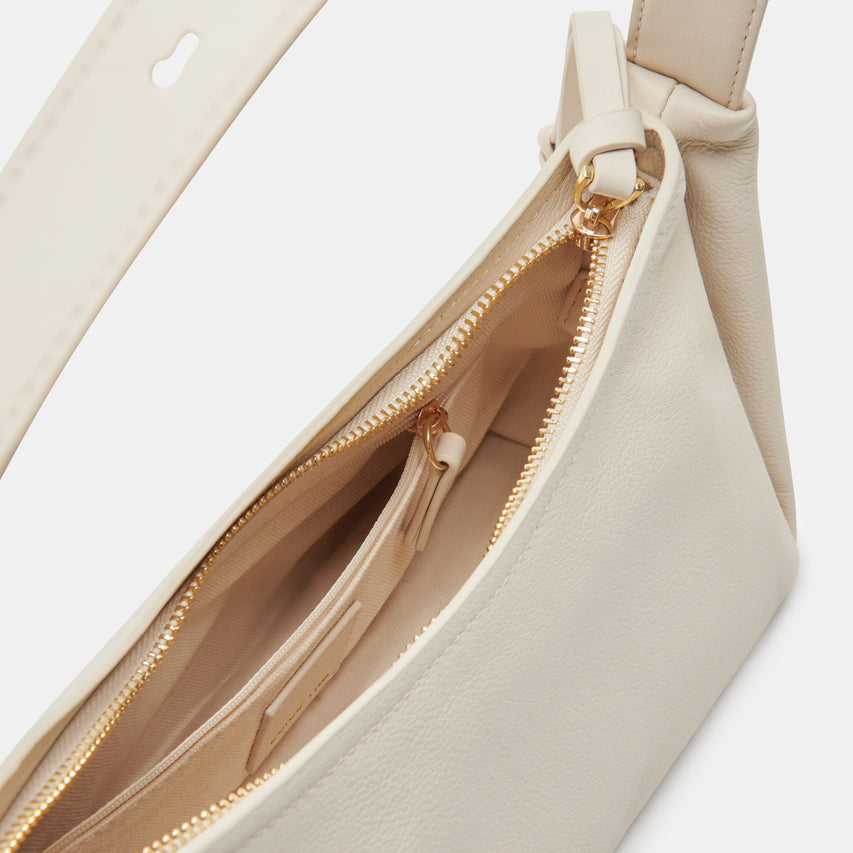 AUDRI SHOULDER BAG IVORY LEATHER