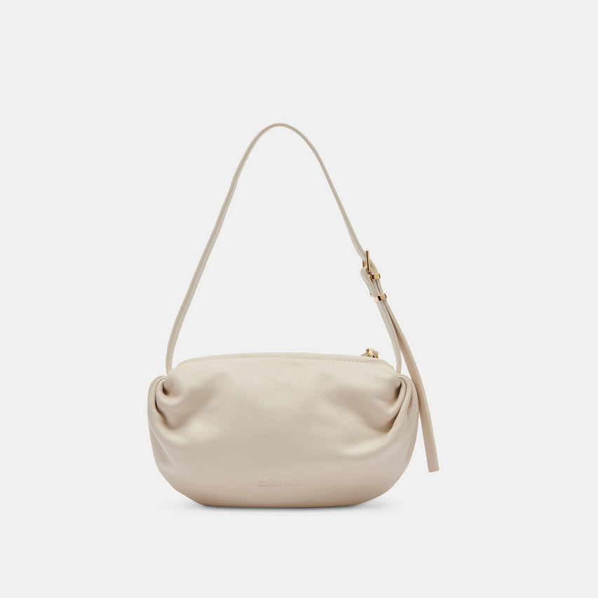 LIVI SHOULDER BAG IVORY LEATHER