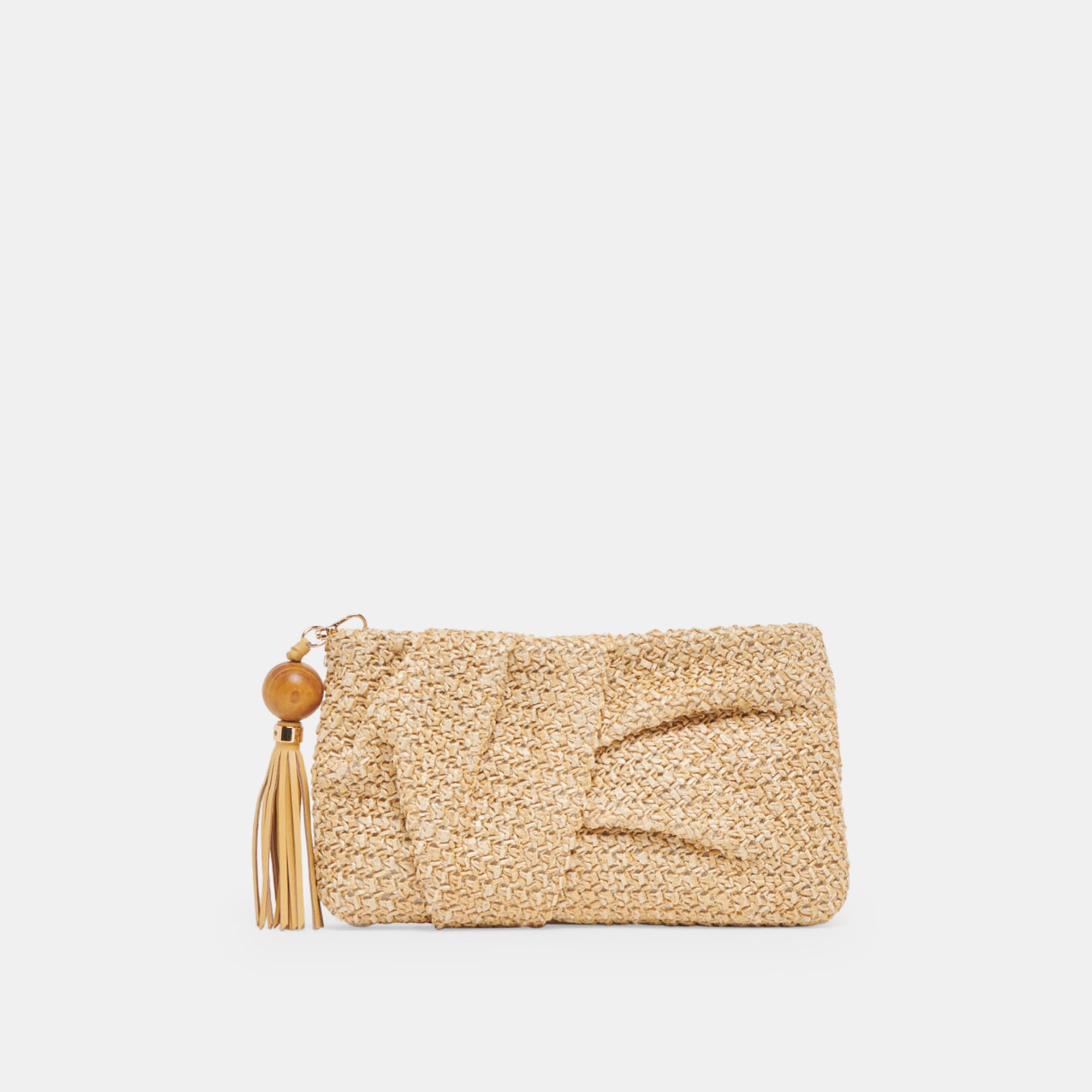 LORENA CLUTCH NATURAL RAFFIA