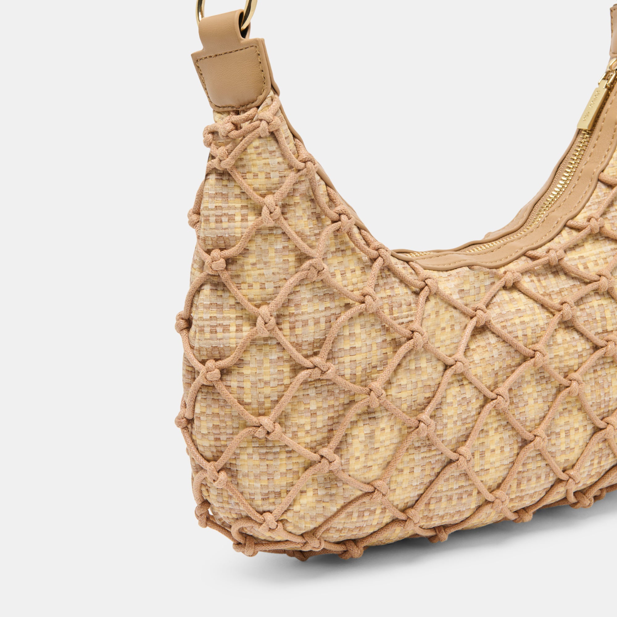 POSITANO SHOULDER BAG NATURAL RAFFIA - view 7