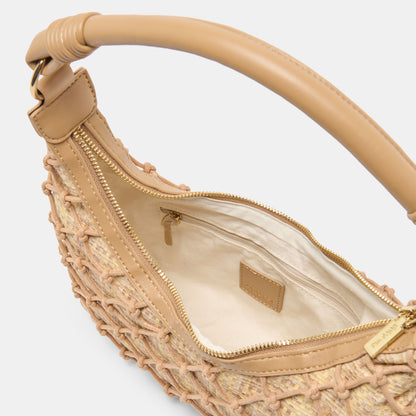 POSITANO SHOULDER BAG NATURAL RAFFIA