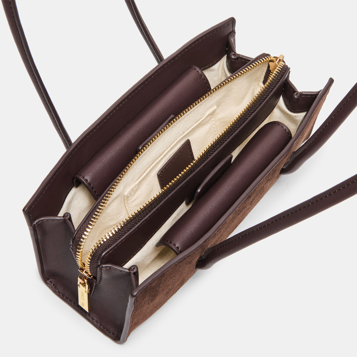 BESTIE HANDBAG ESPRESSO SUEDE - view 6