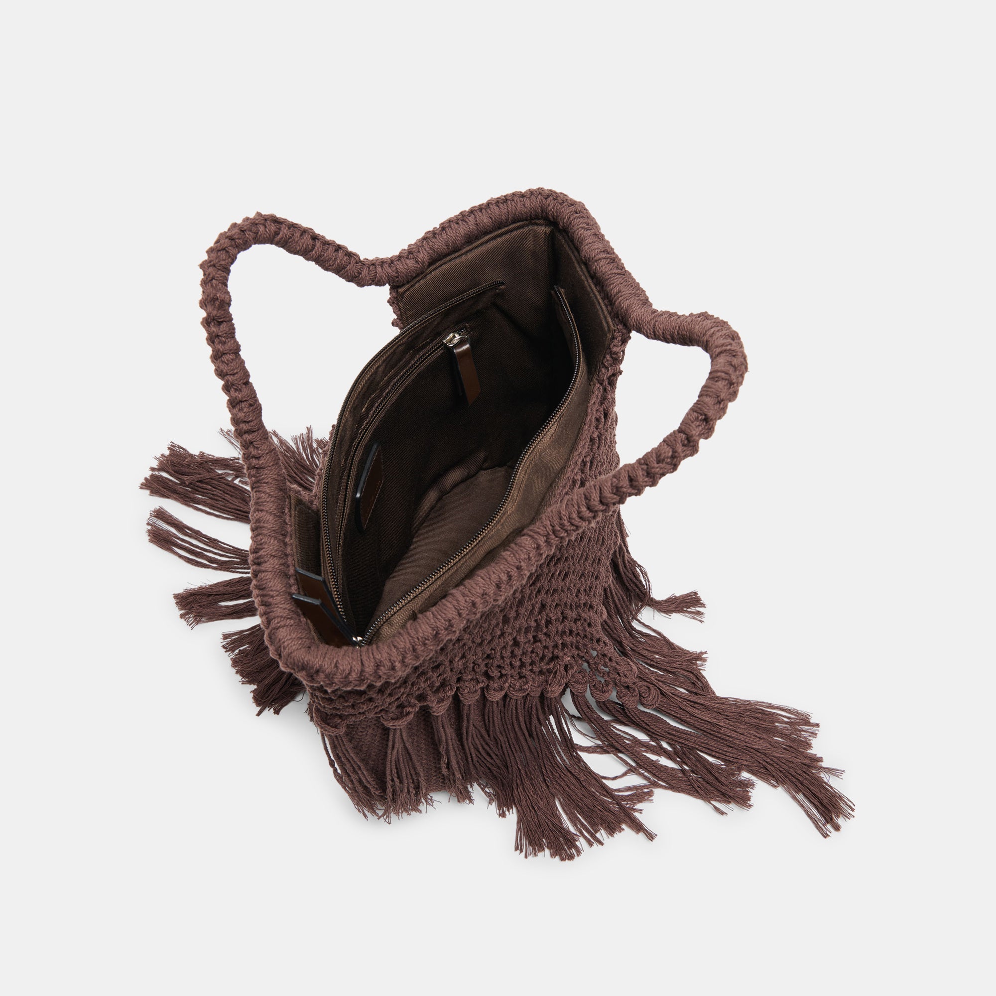 BIRCH HANDBAG CHOCOLATE CROCHET - view 5