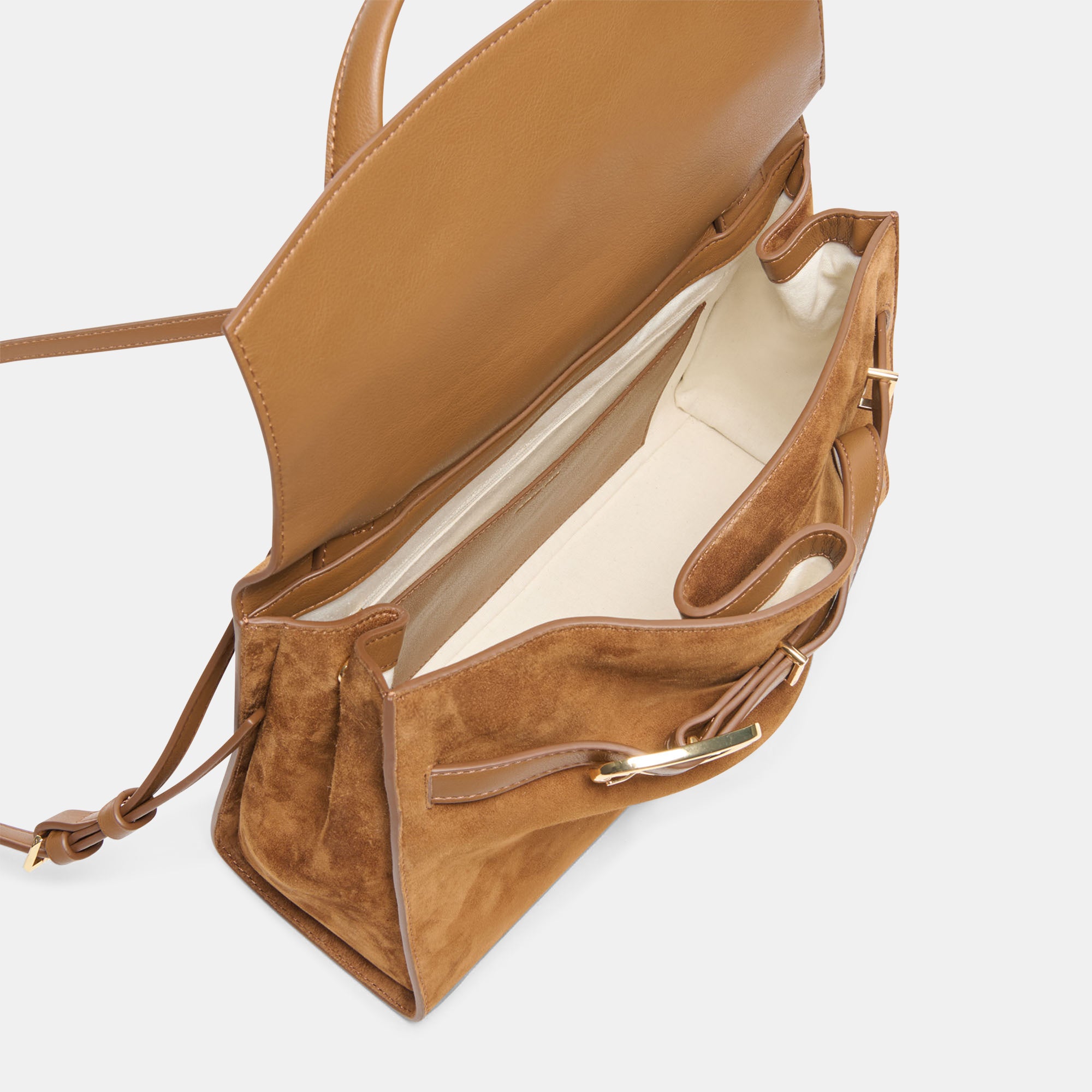 BORGO HANDBAG DARK TAN SUEDE - view 2