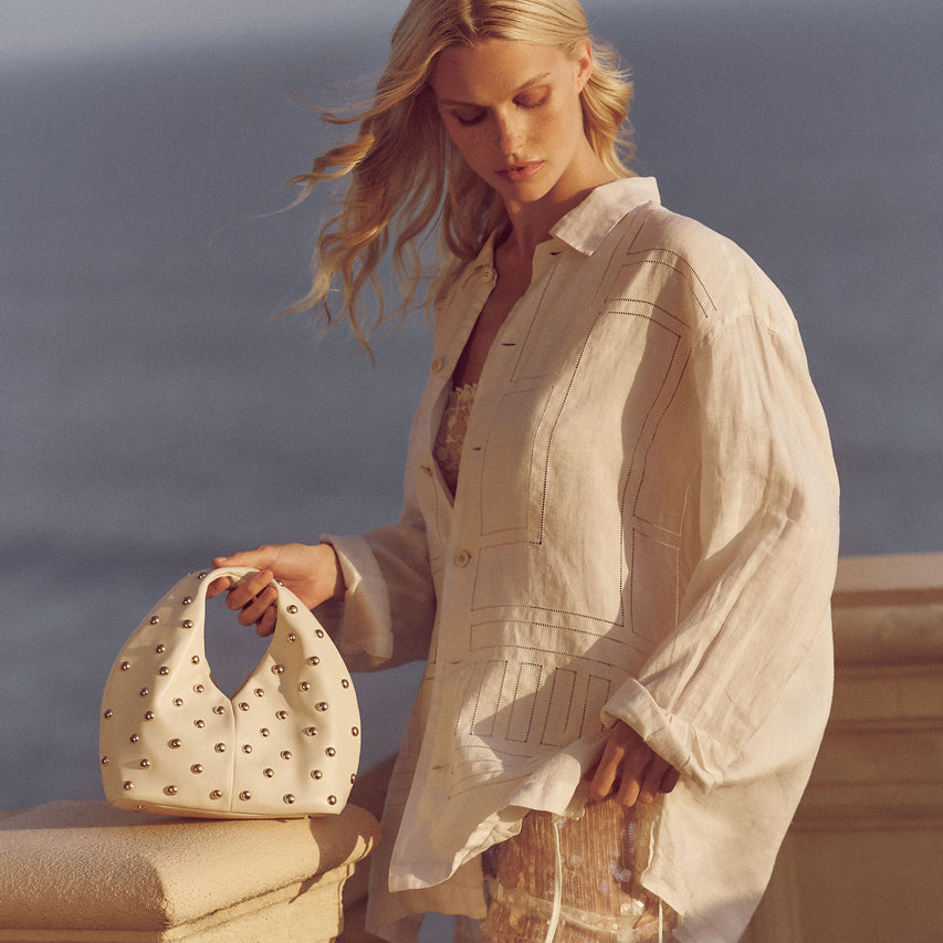 DAHLIA HANDBAG CREAM STELLA