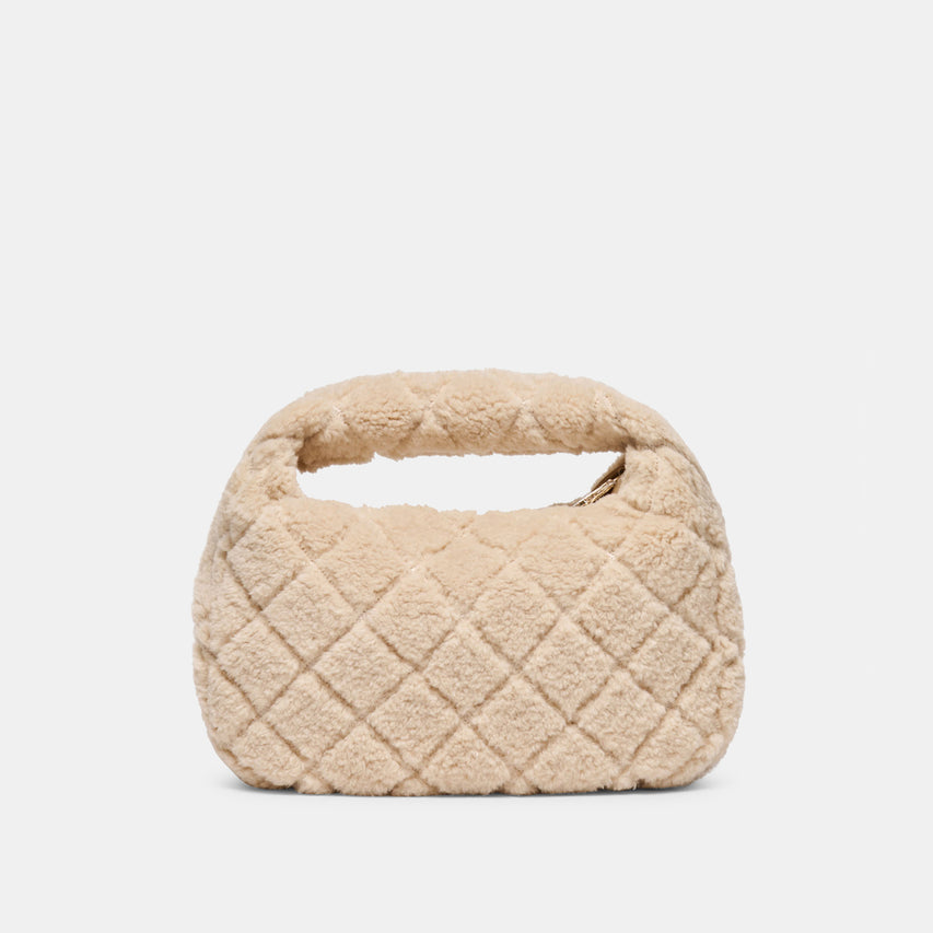 FRANKIE HANDBAG NATURAL PLUSH